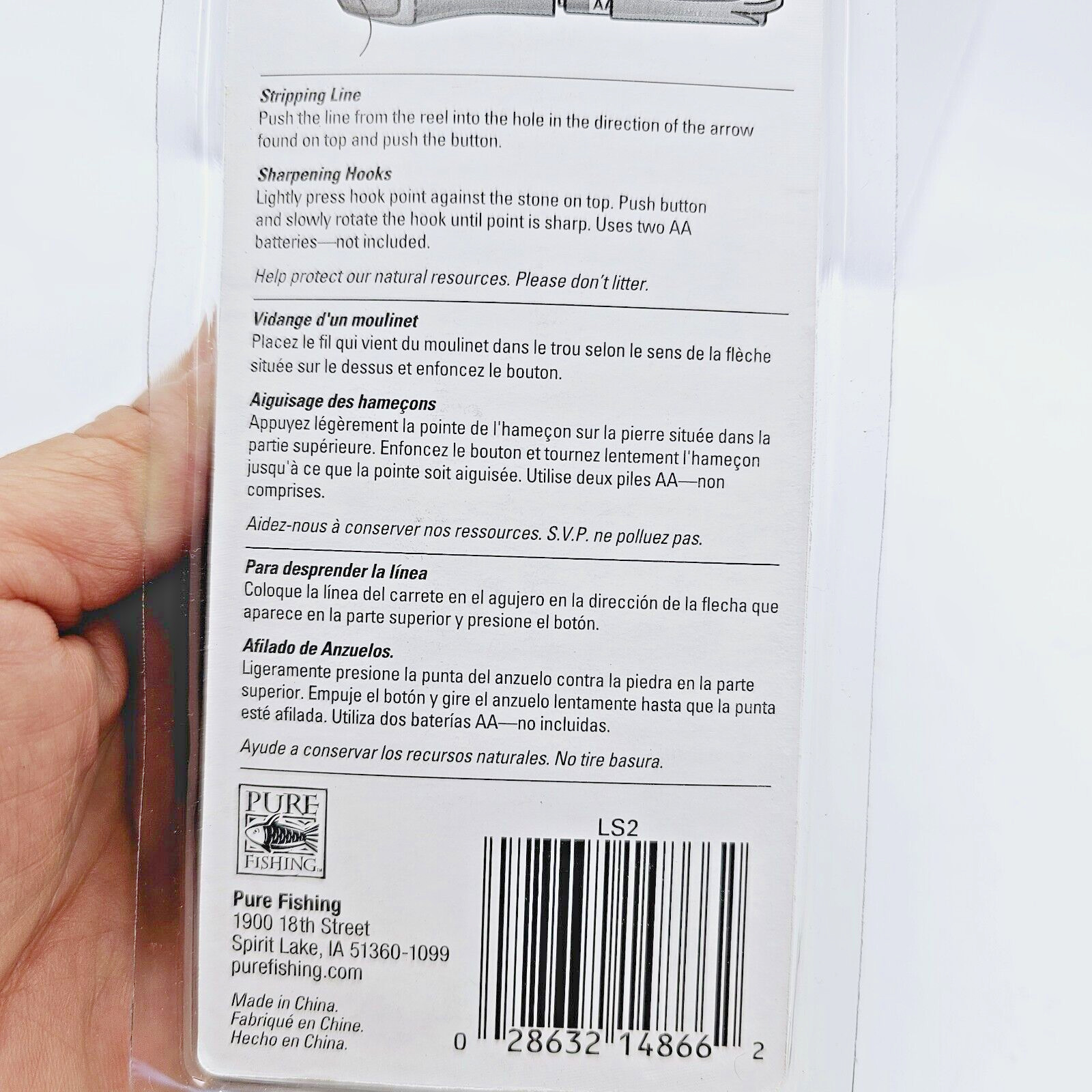 Berkley Fishing Line Stripper & Hook Sharpener Model LS2