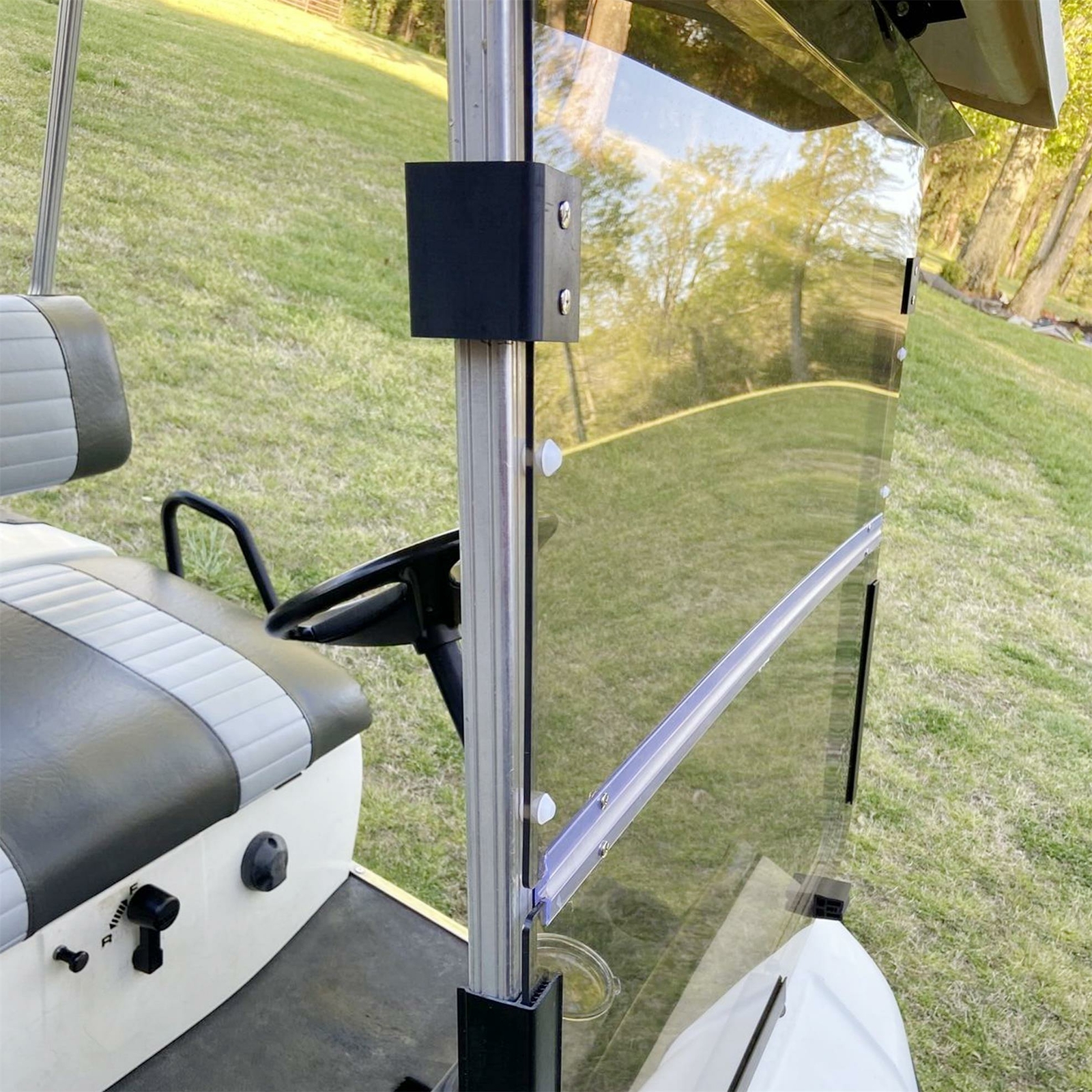 Smoke Tinted Windshield Folding For Yamaha G14 G16 G19 1995-2003 Golf Cart Part