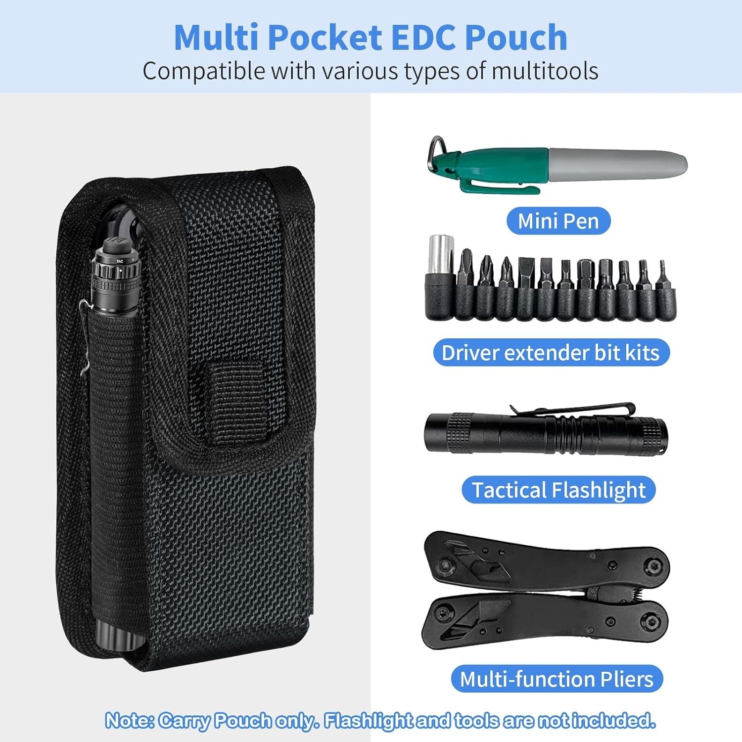 Multitool Sheath EDC Pouch Bag for Leatherman Wave Plus Wingman Surge Rebar