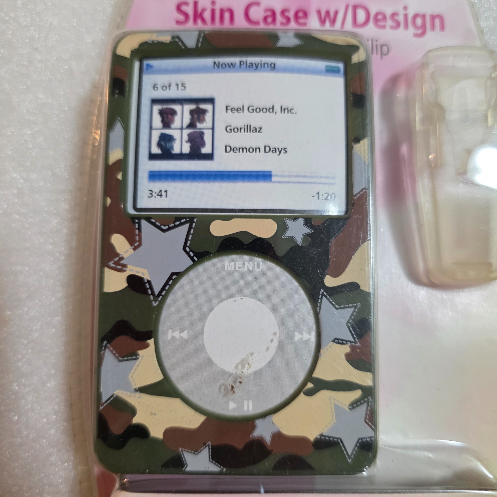 Tech Gear CAMOUFLAGE Stars iPod Video Accessory Skin Case Swivel Belt Clip New