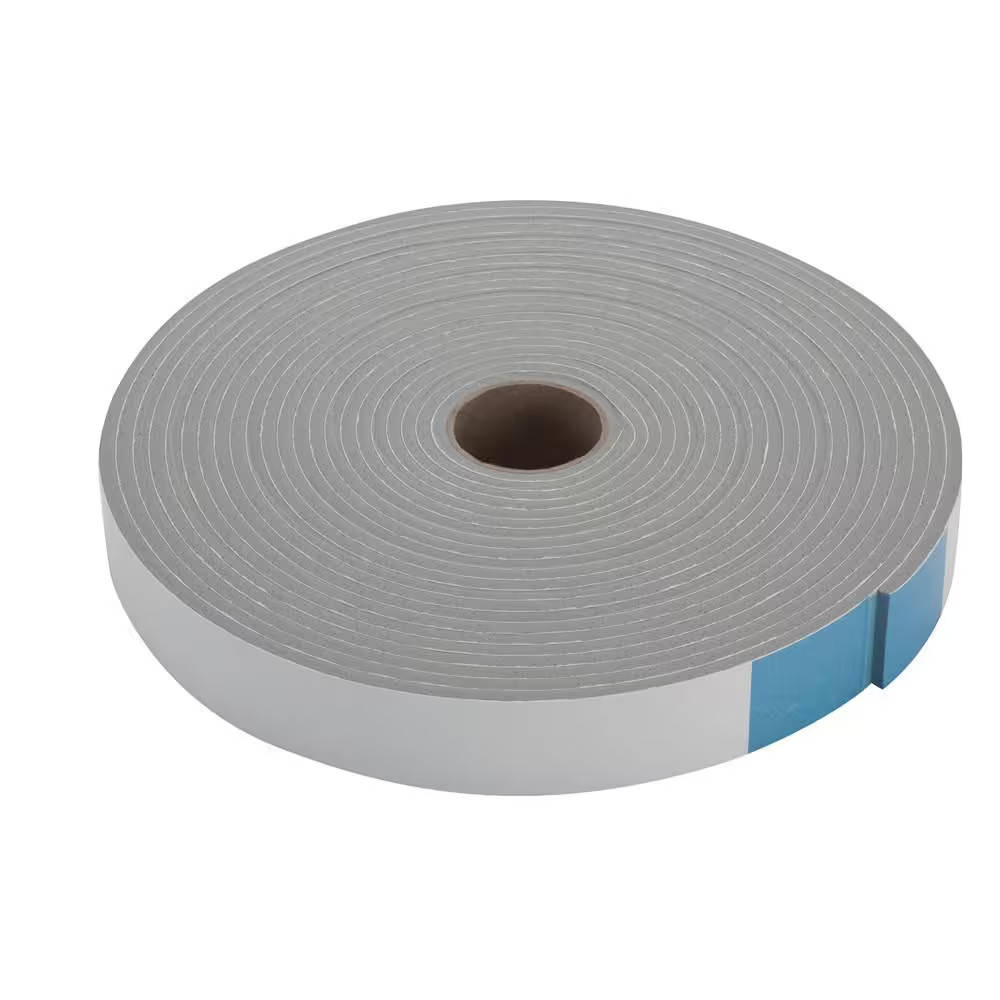 30 Ft. Gray Foam Tape Camper Weatherstrip Adhesive for Camper Shells