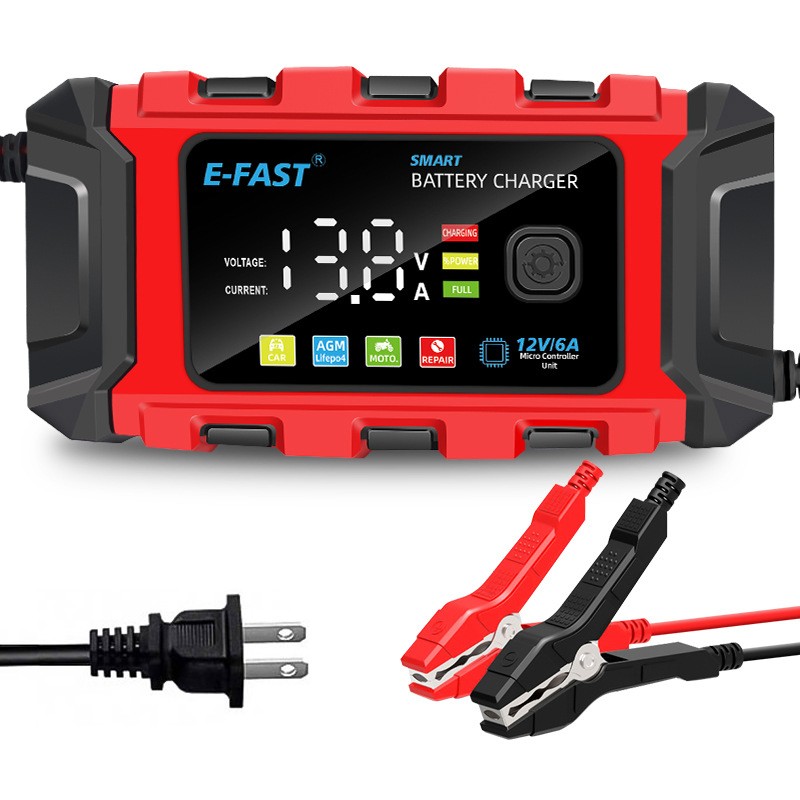 12V Smart Car Battery Charger Automatic Lifepo4 Repair Maintainer Trickle New