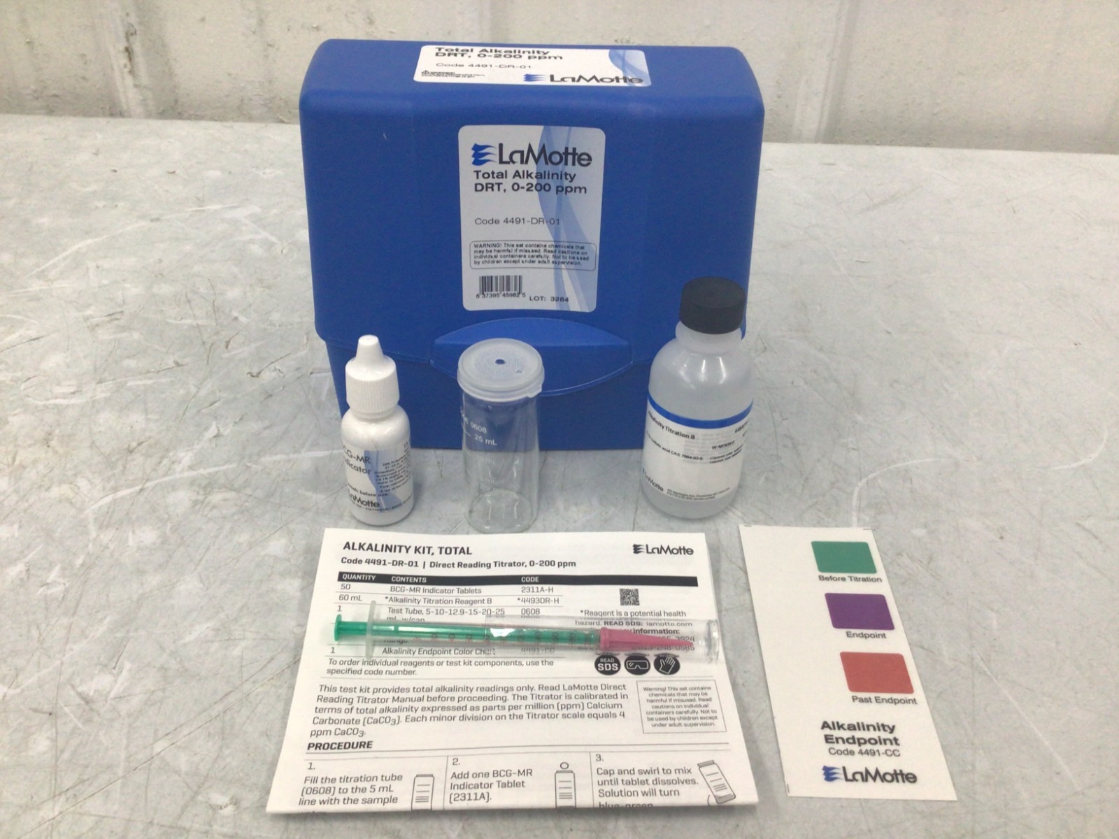 Lamotte - 4491-Dr-01 Water Testing Kit,Alkalinity,0To 200 Ppm