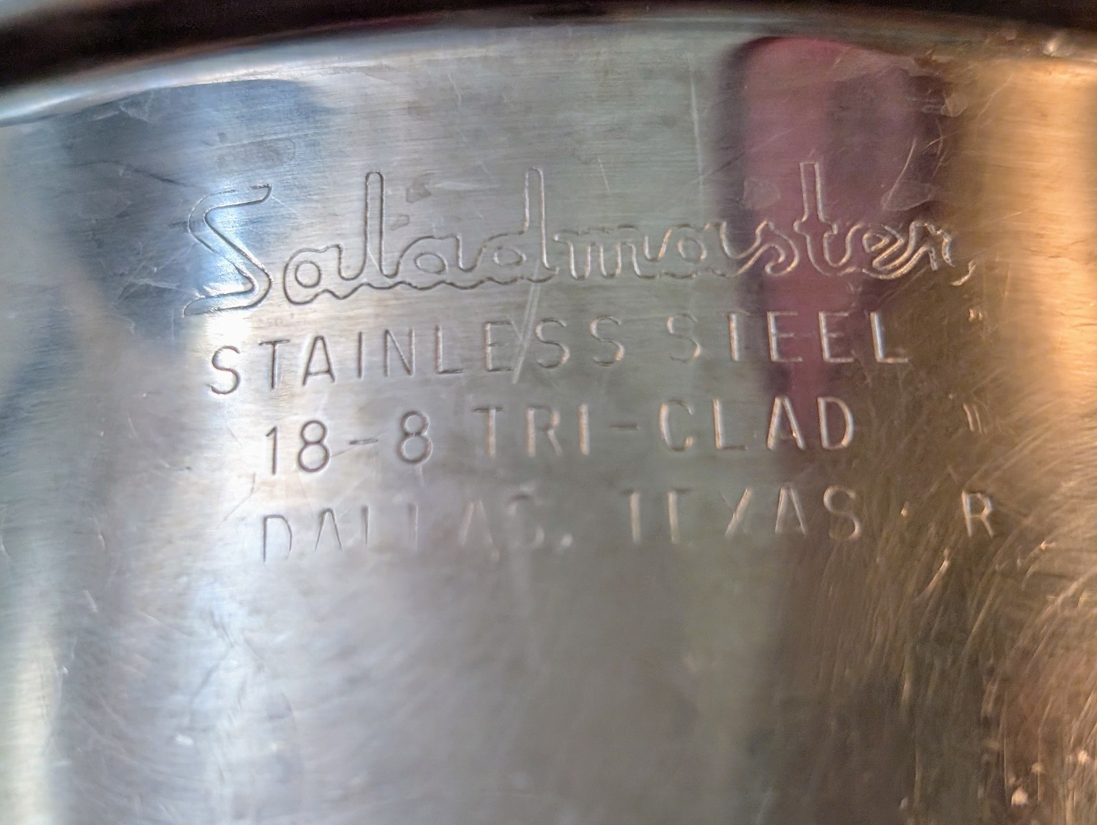 Vintage SALADMASTER 18-8 Tri-Clad Stainless Steel 15 Piece Cookware Set Made USA