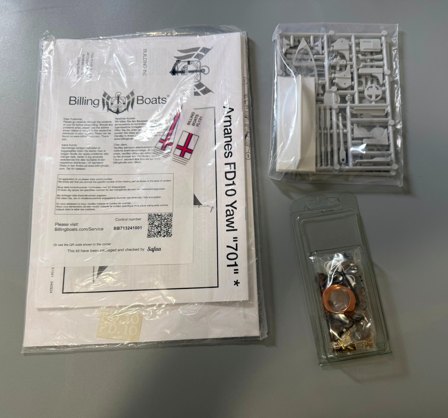 BILLING BOATS. FD12 YAWL ARNANES 701. 1/50 SCALE.