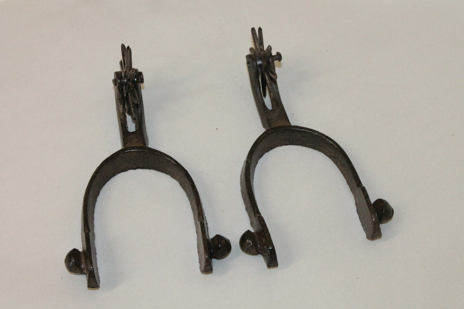 SET/2~PAIR OL' WESTERN STYLE COWBOY 8-POINT BOOT SPURS-RUSTIC DECOR NEW