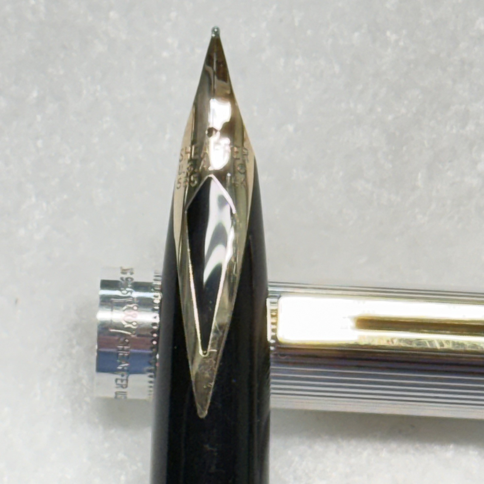 Sheaffer Sterling Silver Targa 1024x Fountain Pen - Excellent Condition