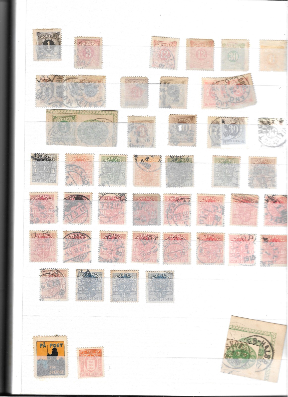 Excellent Sweden collection in stockbook!!