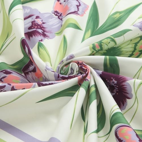 Extra Long Fabric Shower Curtain 72"W x 84"L (Pack of 1) Butterfly Garden