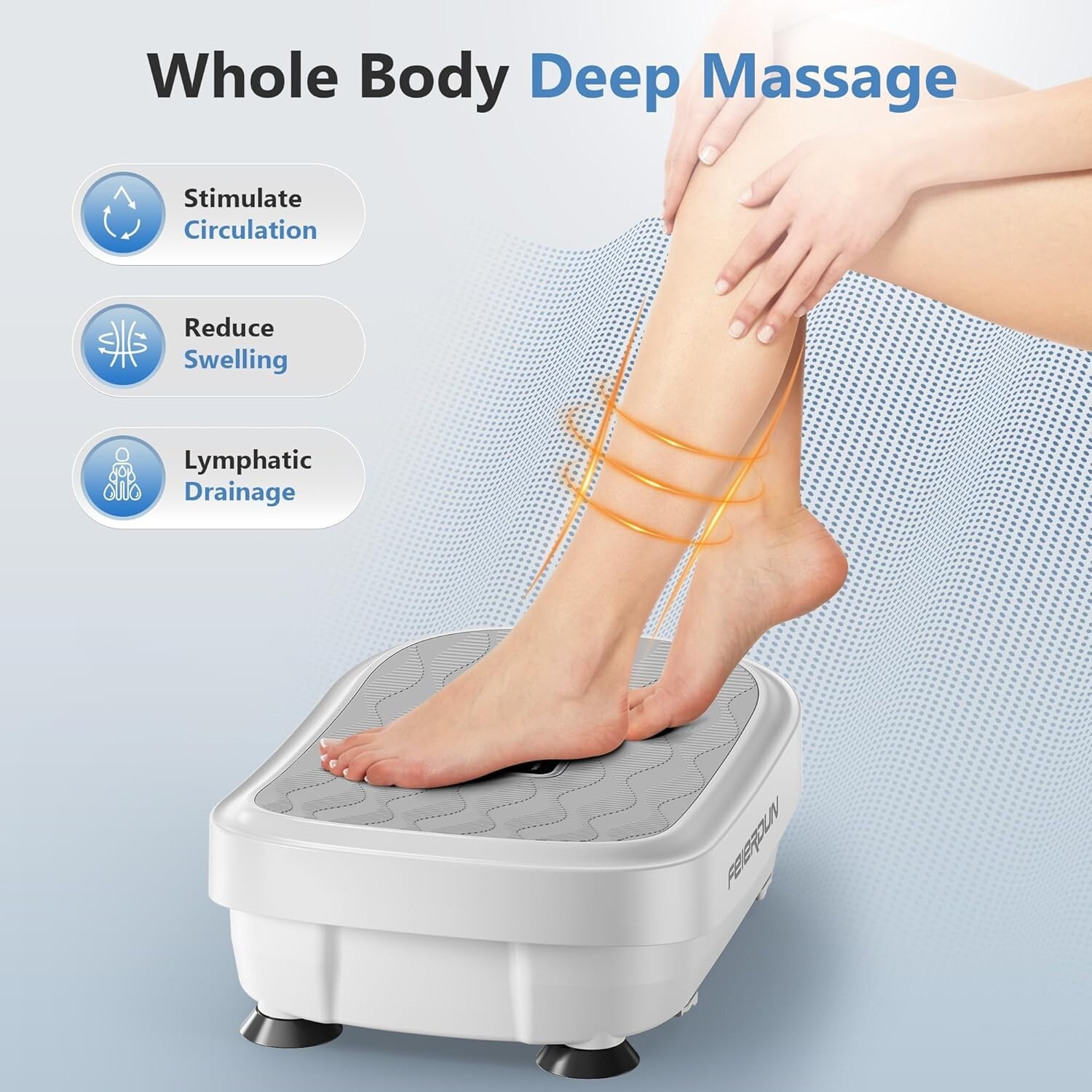 Vibration Plate Exercise Machine, Whole Body Workout Vibrate Fitness Platform,