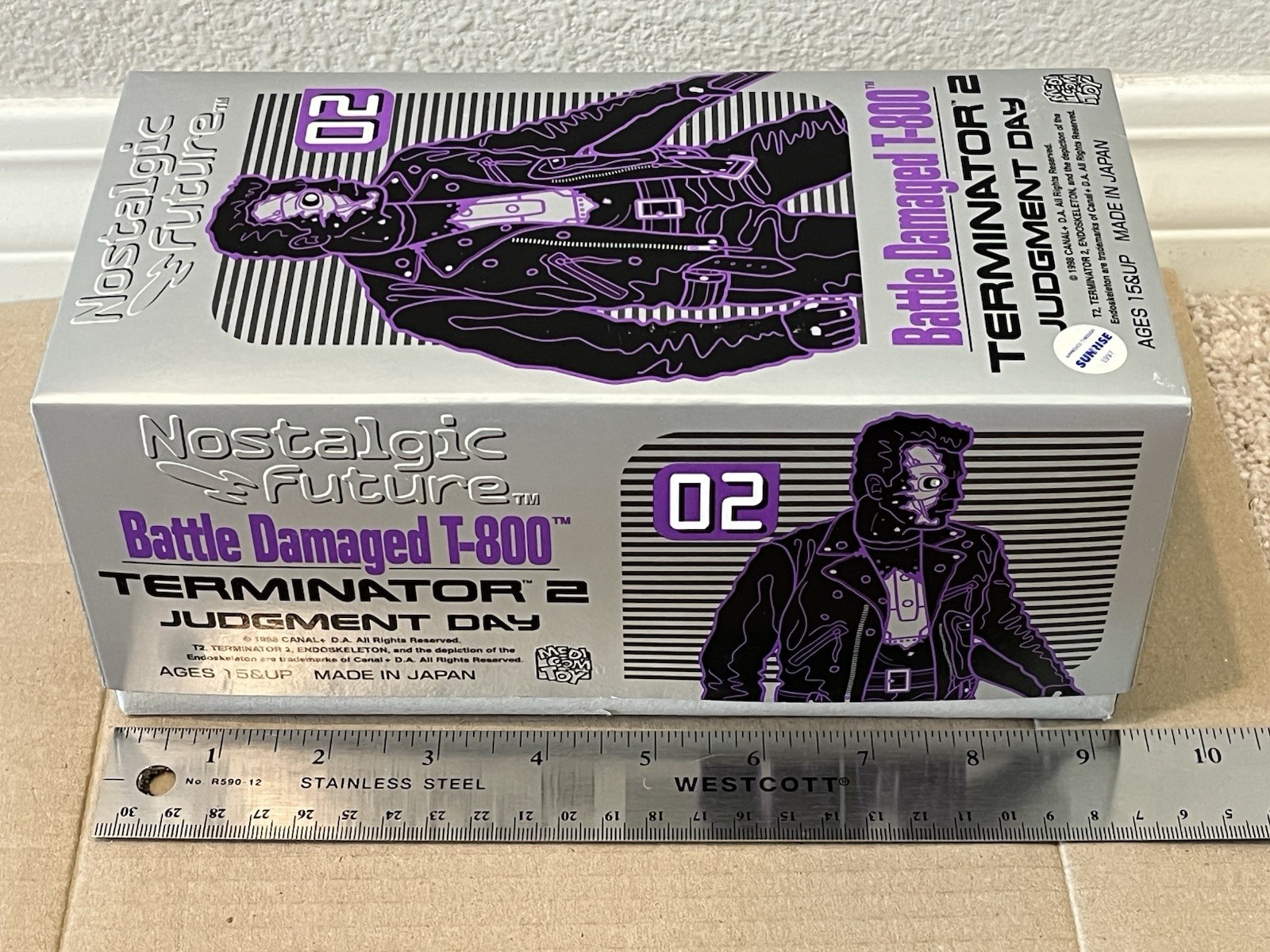 Medicom Toy Terminator 2 Battle Damaged T-800 #02 Nostalgic Future Arnold Tin