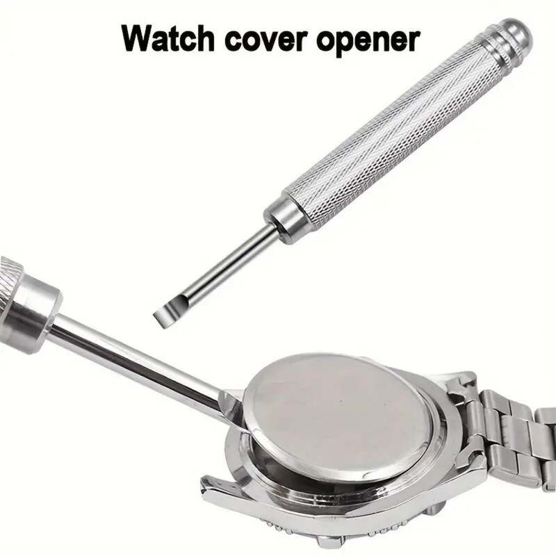 Watch Back Cover Opener Stainless Steel Metal Watch Battery Removal Repair Tool