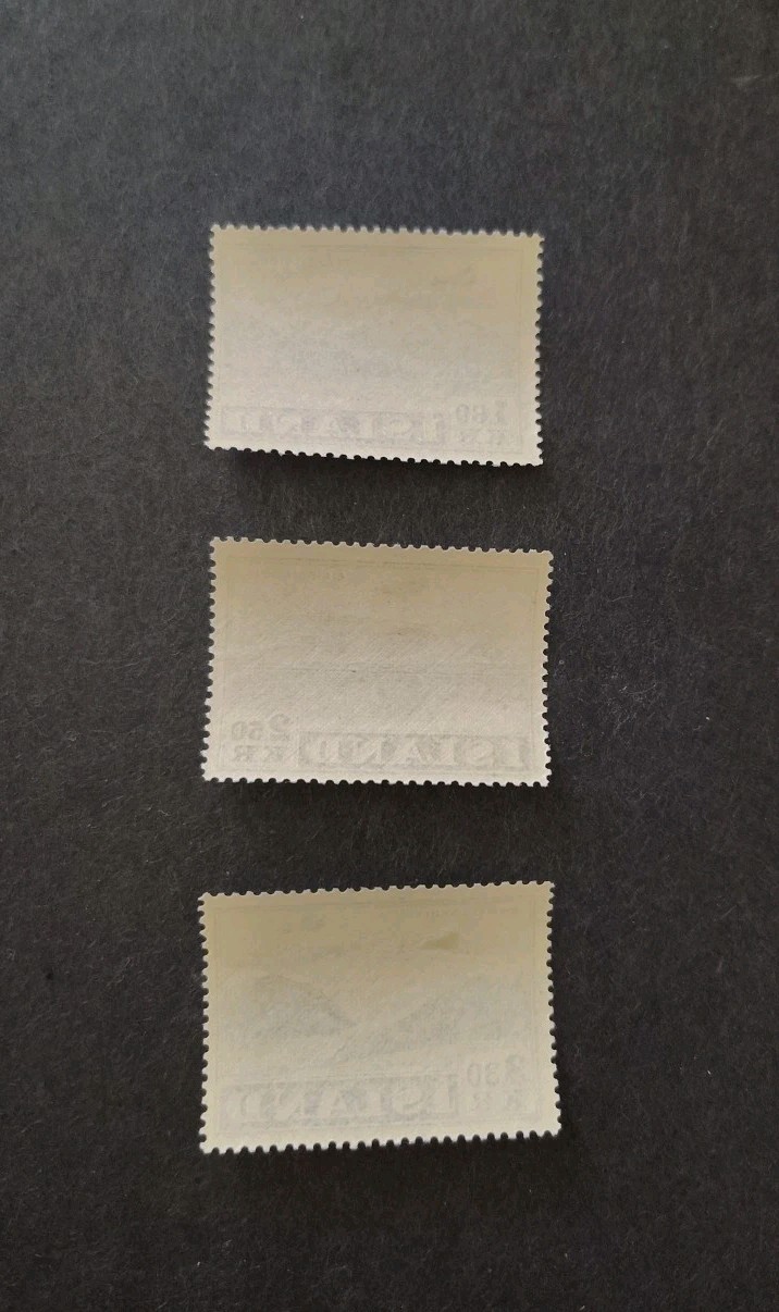 Iceland Postage Stamps Scott #C27-29, VF, MLH/OG