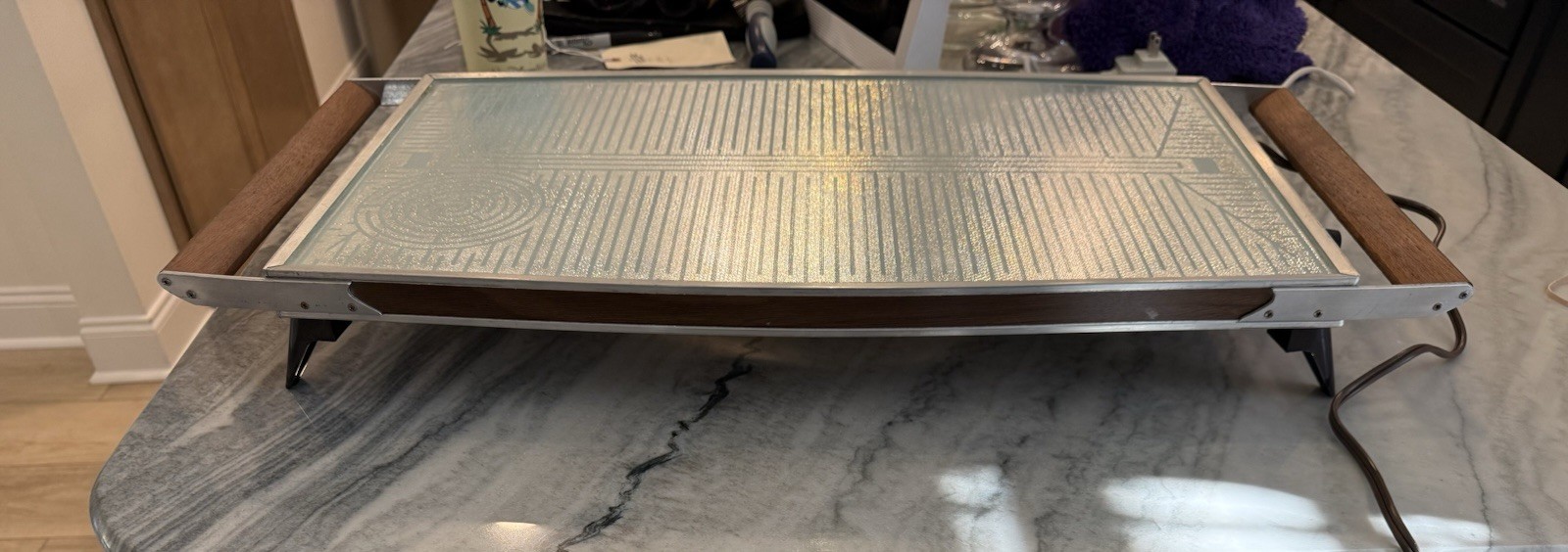 Salton Cosmopolitan Food Warmer Tray Mid Century Modern 1960s Vintage Tested