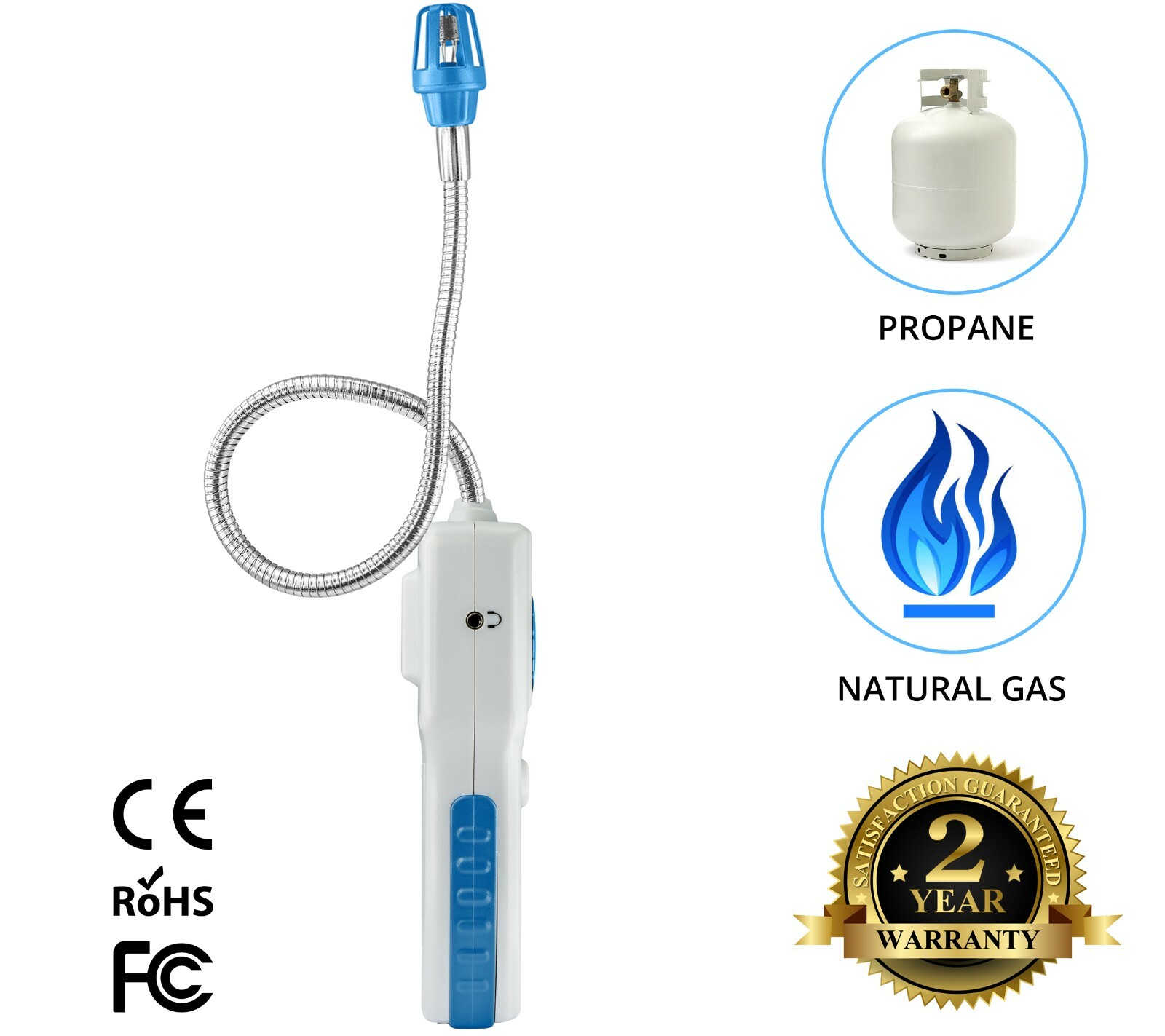 GasKnight Pro Natural Gas Leak Detector Battery Operated Propane Gas Detector