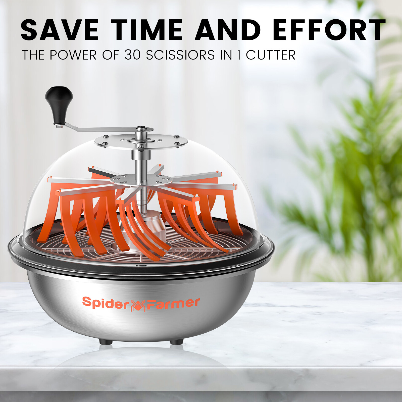 Spider Farmer 16 Inch Bud Leaf Bowl Trimmer with Serrated Blades for Hydroponics