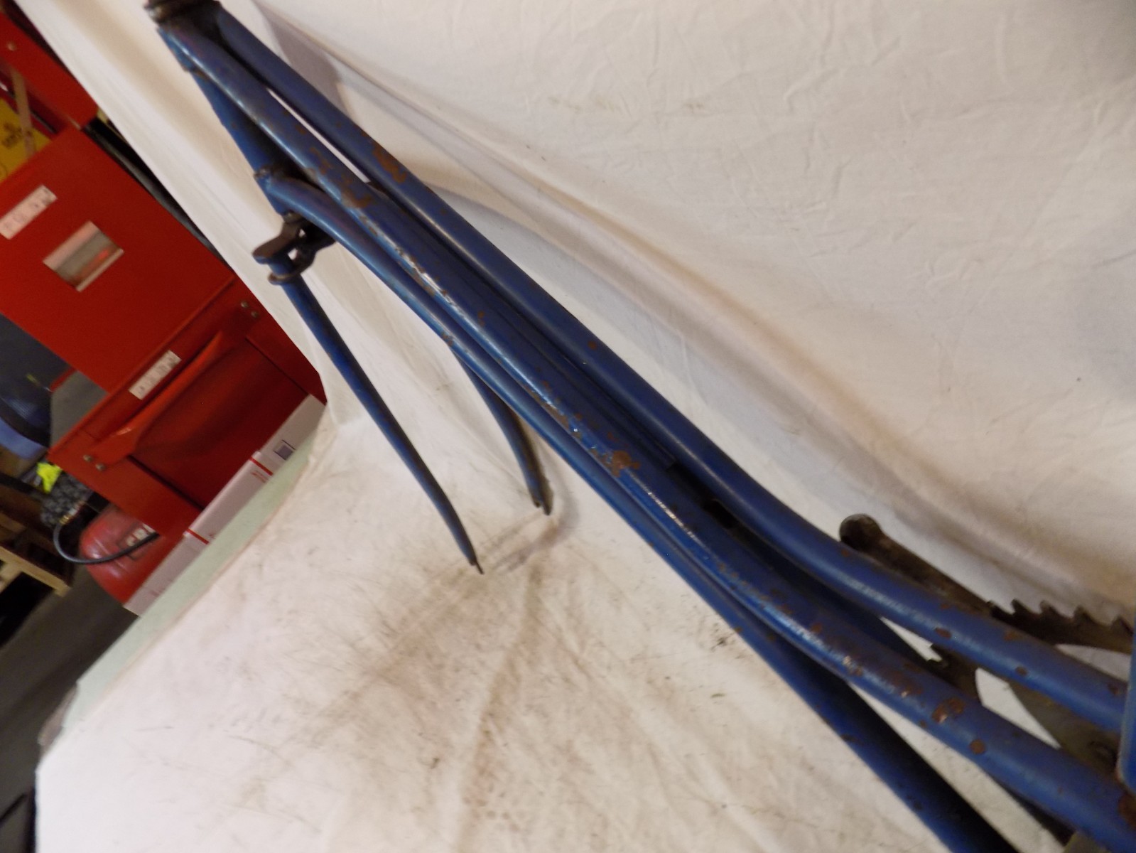 PREWAR CWC HAWTHORNE 4-BAR BICYCLE FRAME FORKS HEADBADGE MONARK 5-BAR 1930S