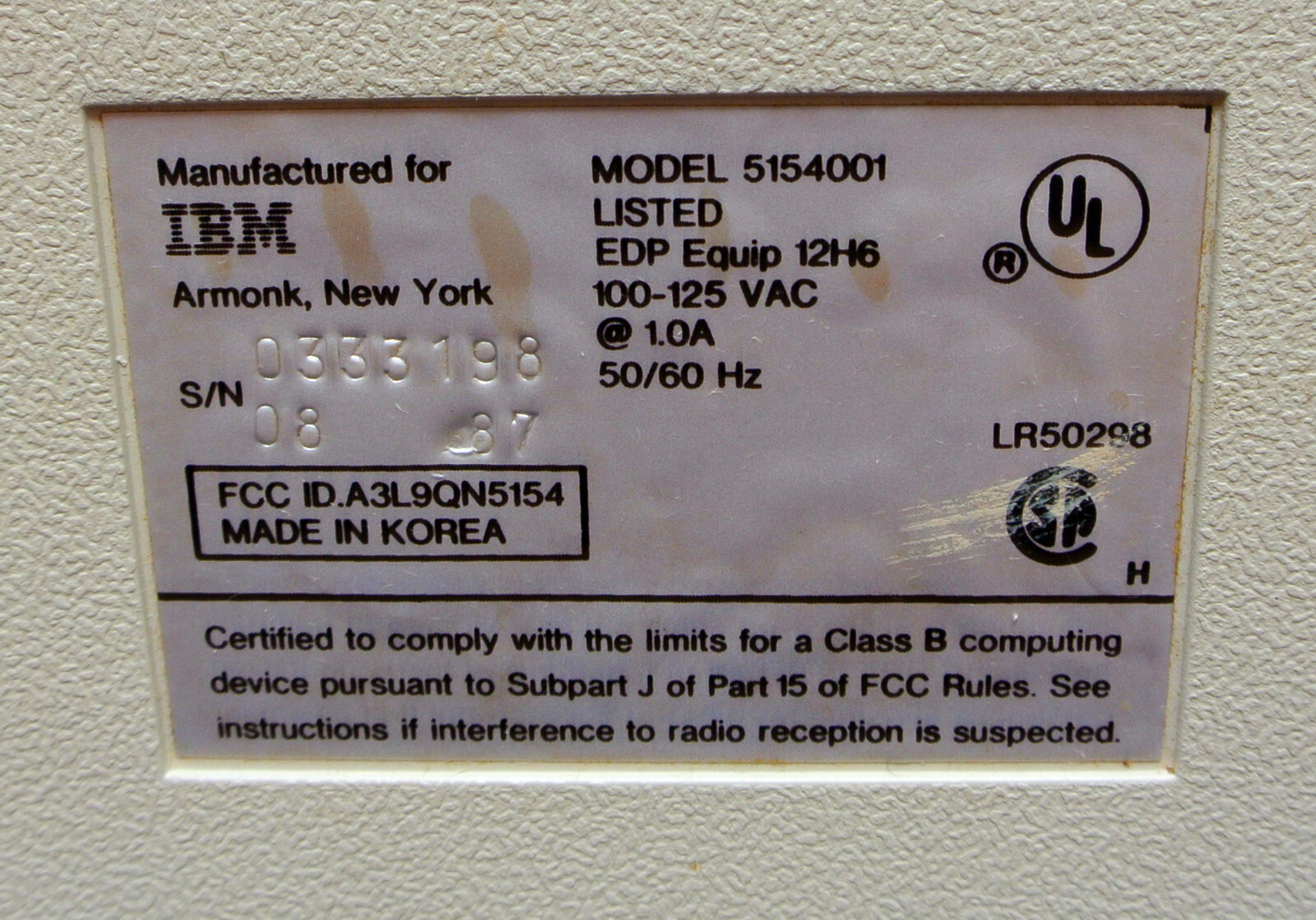 ***REPAIR SERVICE*** for IBM Enhanced Color Display 5154 EGA Monitor or 5175 PGD