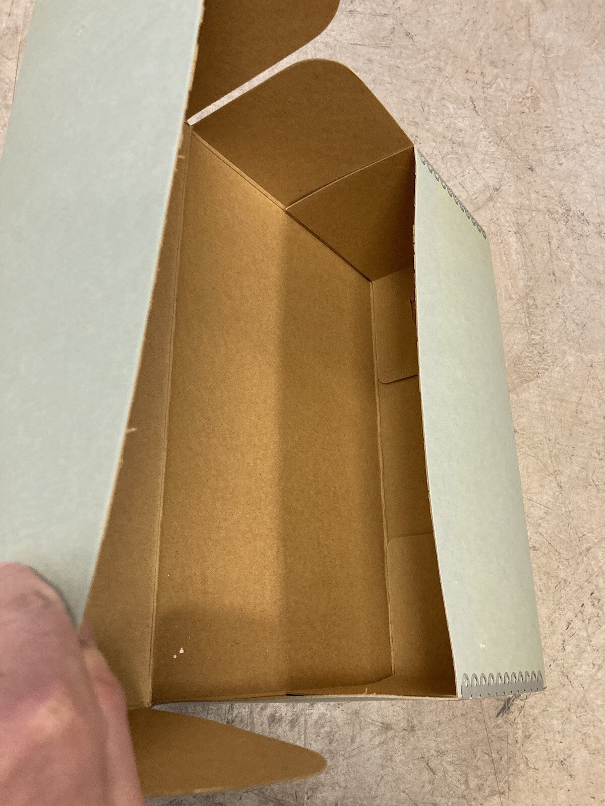 Vtg Archival Folio Storage Box Metal Edge Archival Boxboard AcidFree 15.5x10.5x5