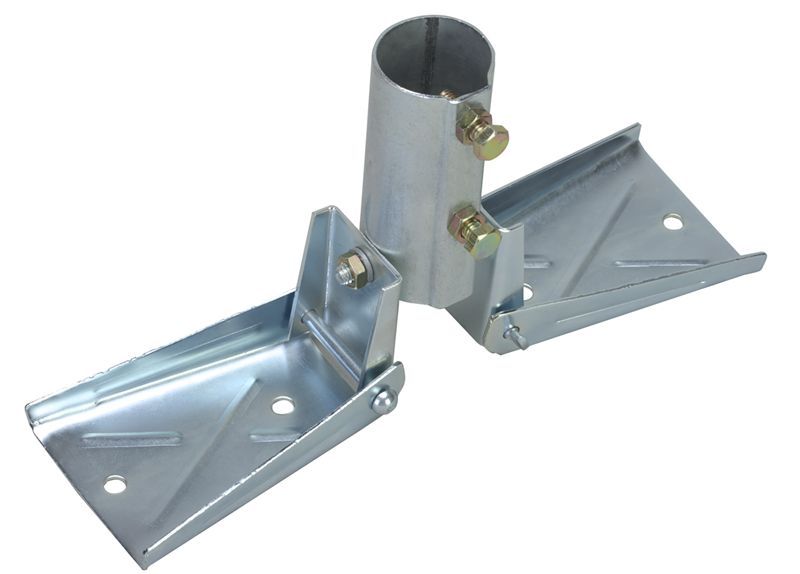 Heavy Duty Roof Mount for Masts up to 1-1/2" OD - EZ 19 Antenna Mast Peak Mount