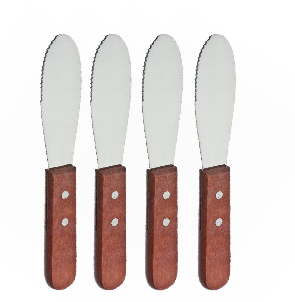 Sandwich Spreader Butter Knife Cheese Knives Stainless Steel Wide Blade 4 pack