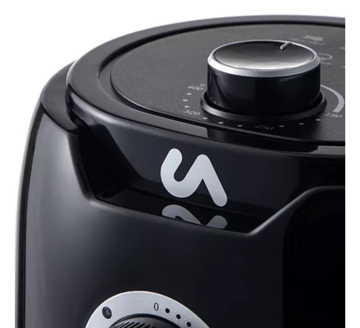 Uber Appliance Mini Air Fryer 2 Quart Black UB-AF-2M 2.0L Compact Personal Size