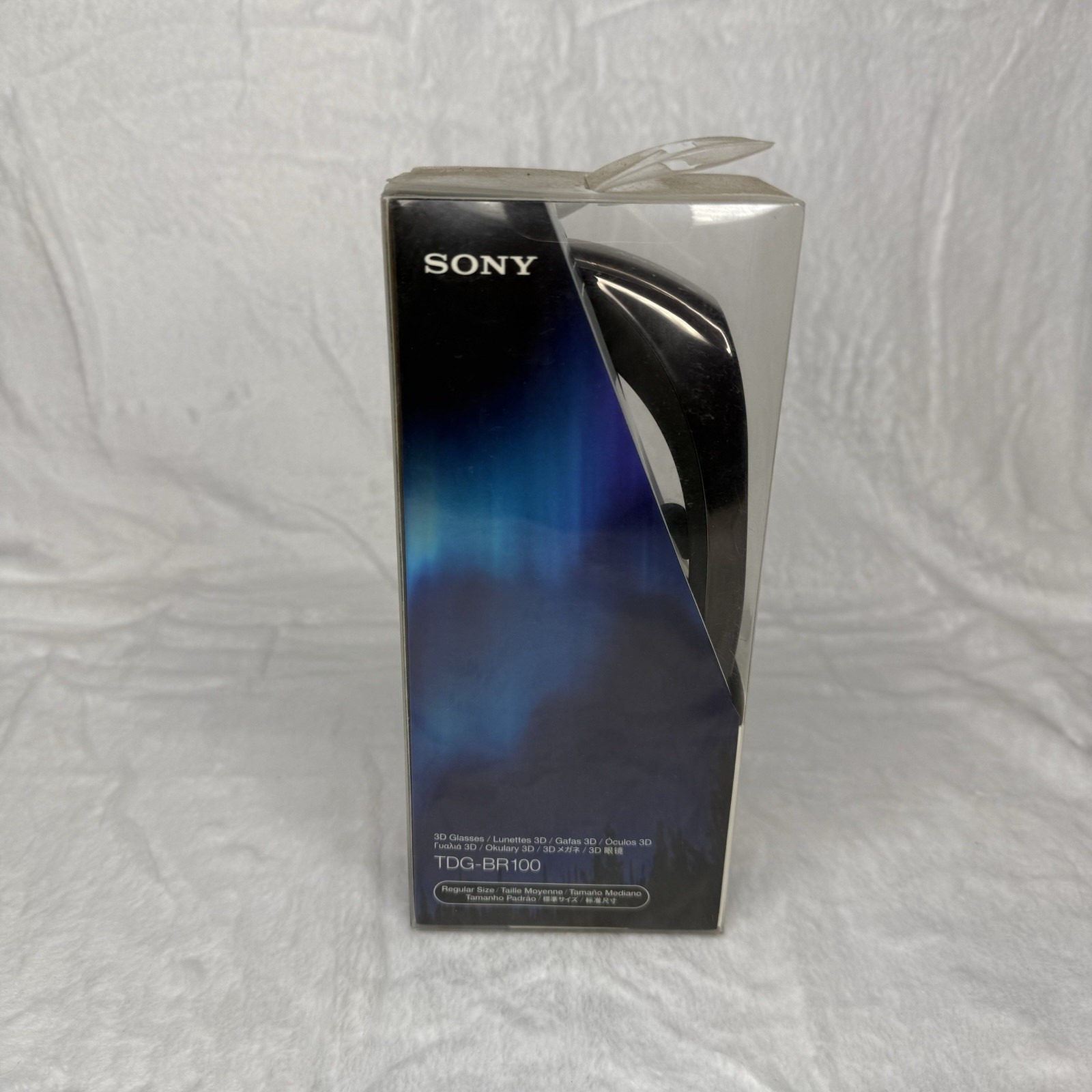 Sony 3D TV Glasses TDG-BR100 Black Regular Size NEW