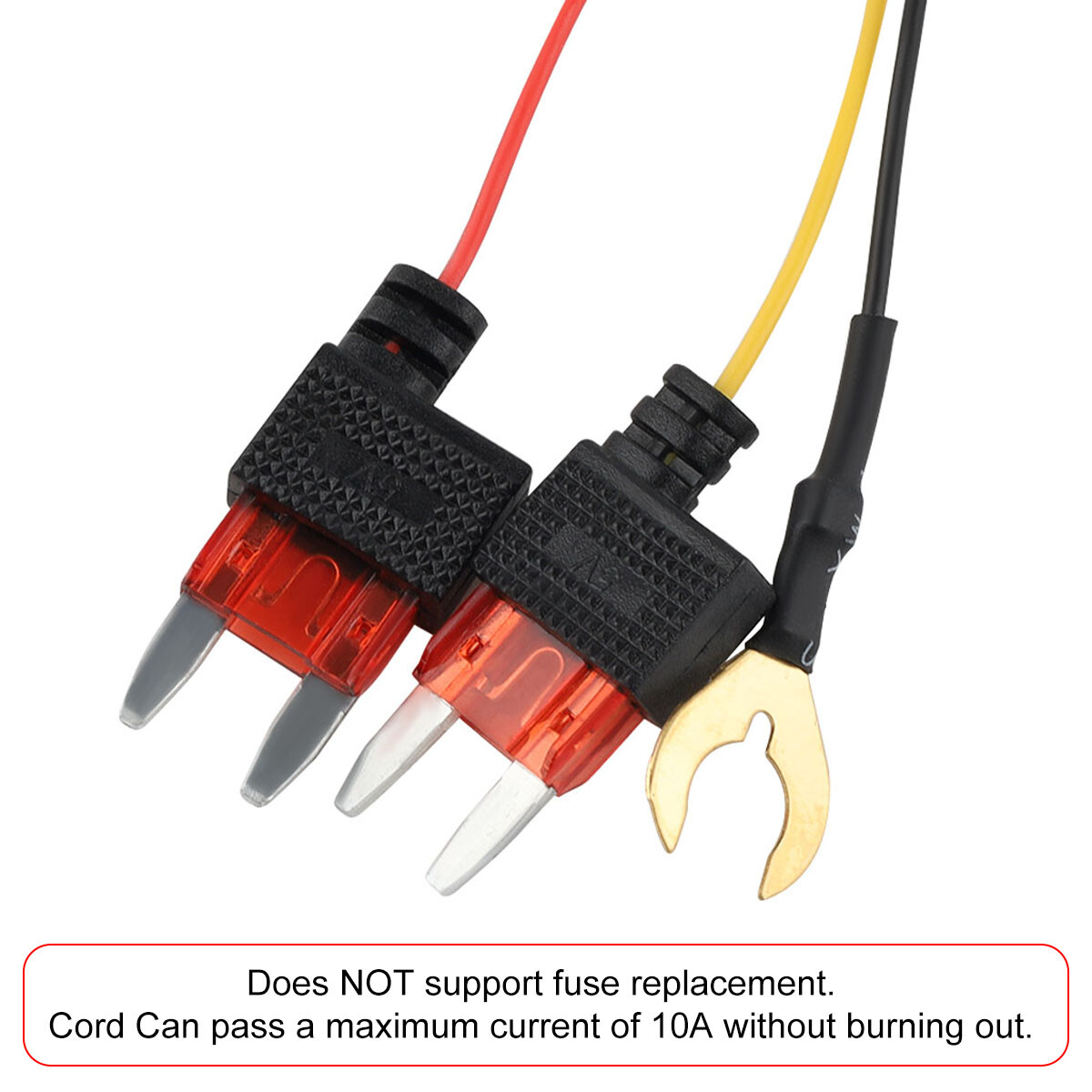 USB C Dash Cam Hardwire Kit For Fuse 12-24V to 5V/3A Type C Port Hard Wire Cable