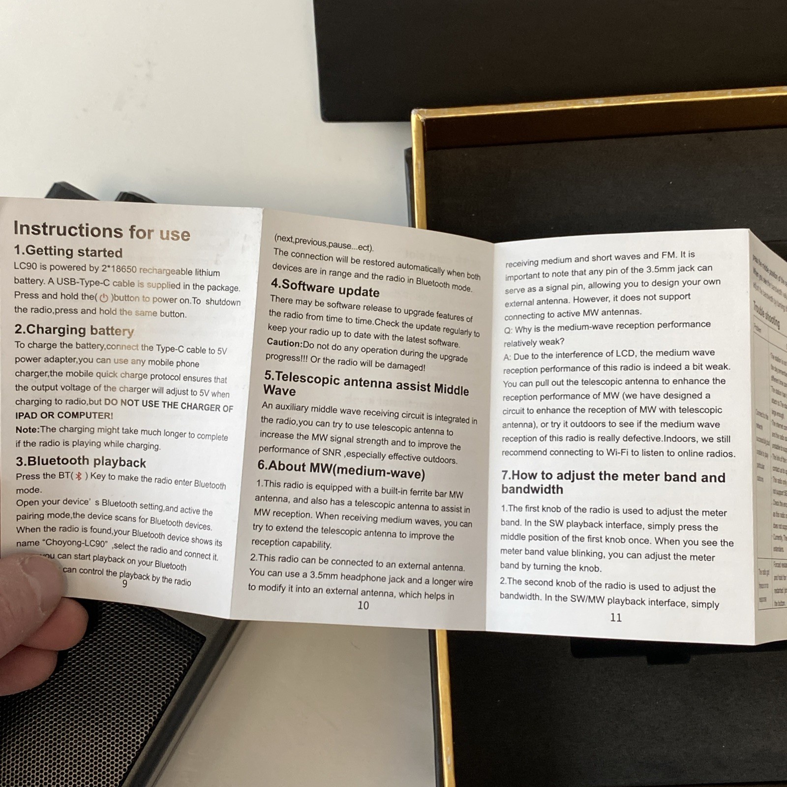 Choyong LC90 Shortwave And Internet Radio (Used Excellent) USA REAL PICTURES!!