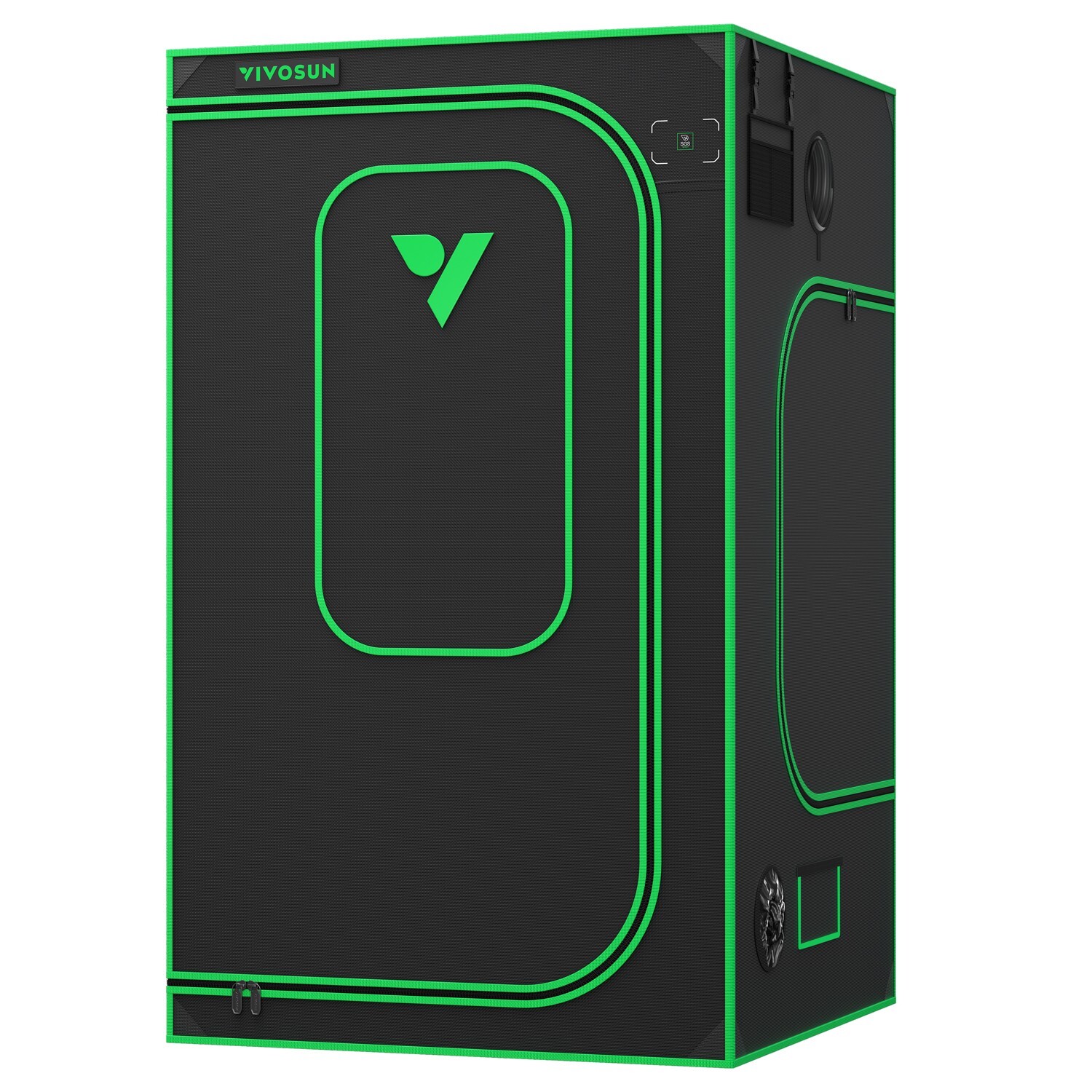 VIVOSUN P448 4x4 Grow Tent 48"x48"x80" ,High Reflective Mylar, 2000D Oxford canv