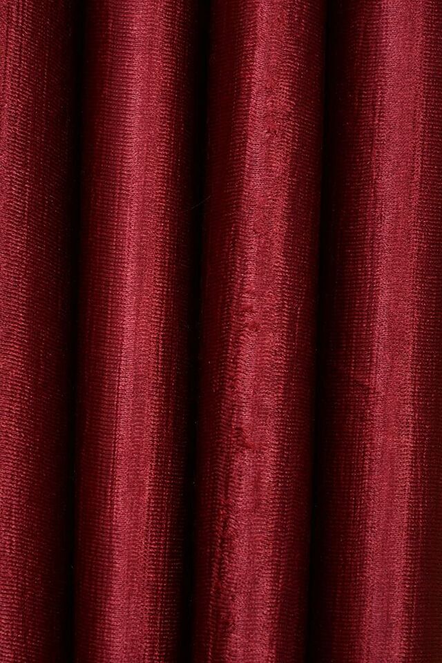 3 Piece Floral Shaded Grommet Ringtop Door Window Curtains Set 5 7 9 Feet Maroon