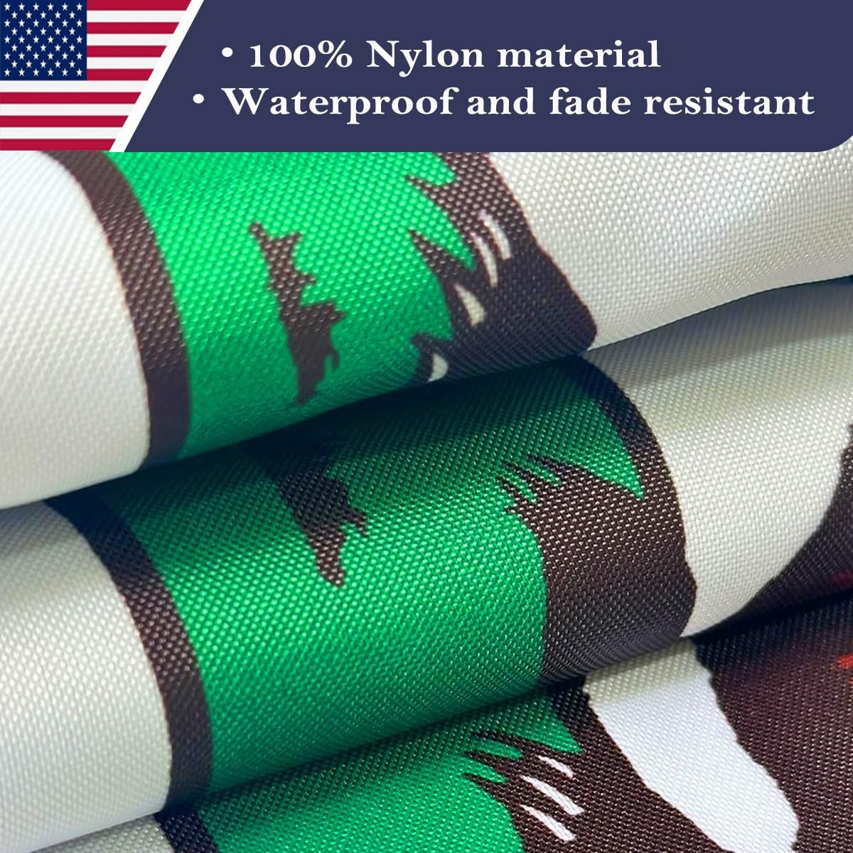 KUOKIP California Republic State Flag 4x6 FT Made in The USA-Heavy Duty Vibrant