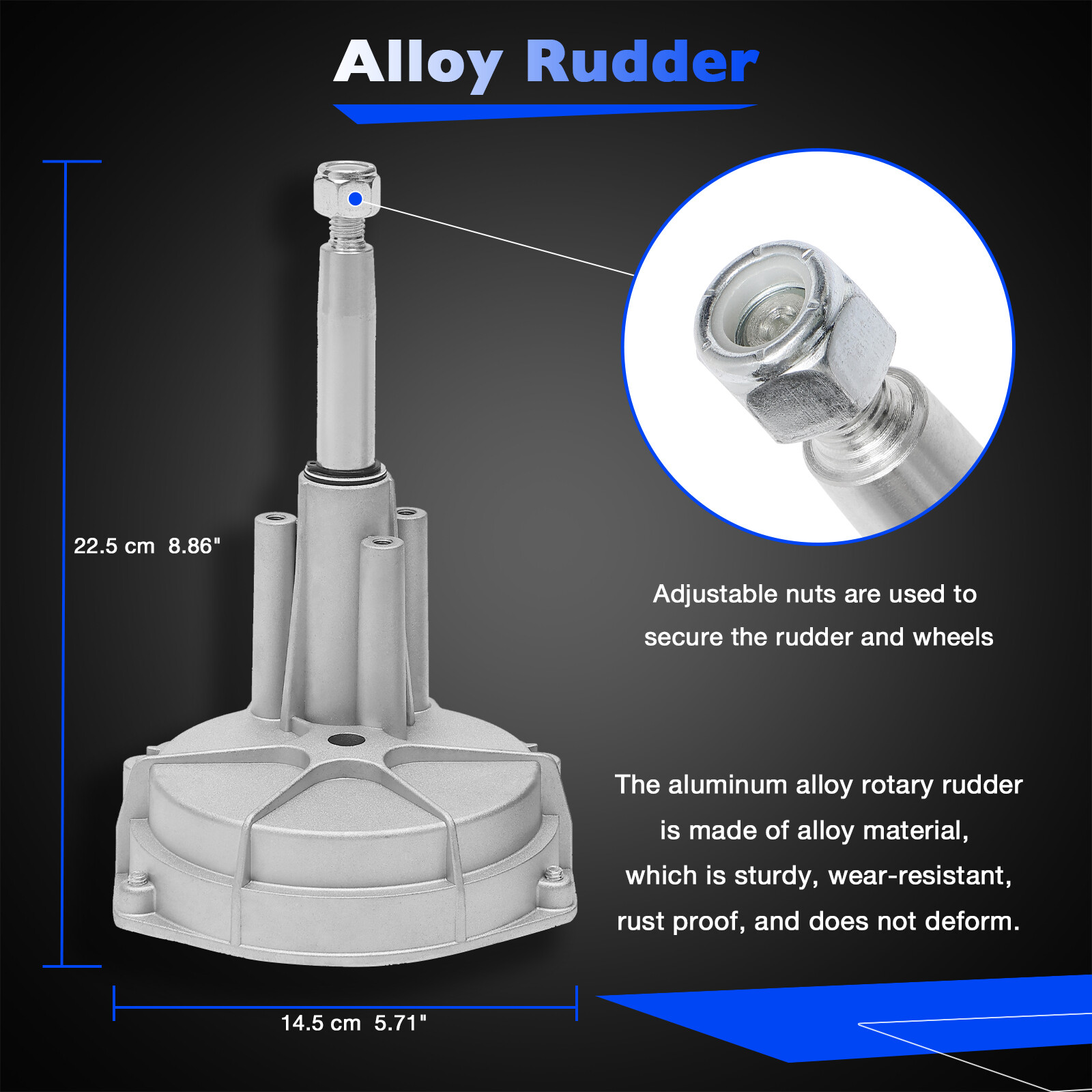 13 Feet Boat Rotary Steering System Outboard Kit SS13713 Marine w/ 12.5" Wheel