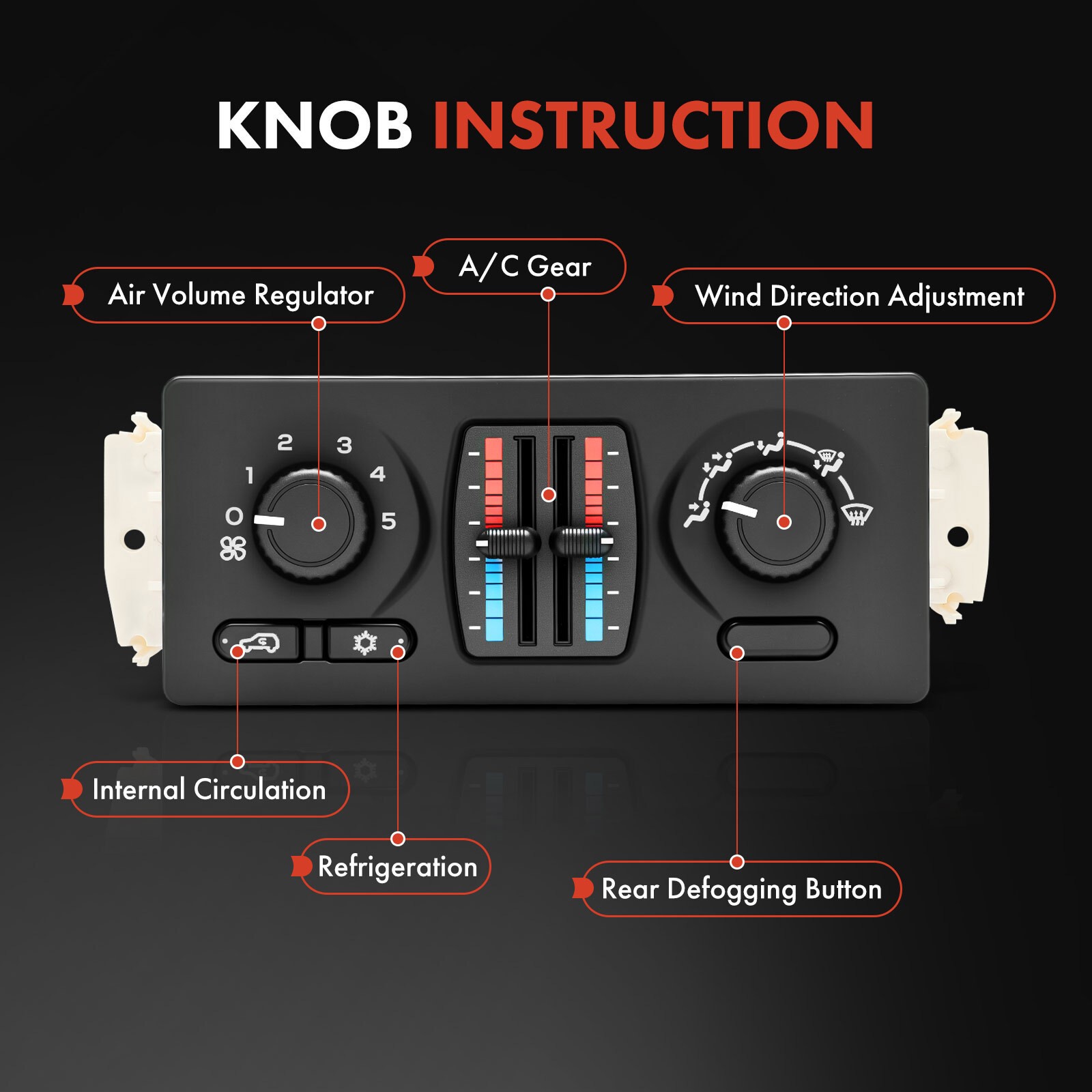 New Climate Control Module for Chevy GMC Cadillac w/ Manual AC 599-210XD