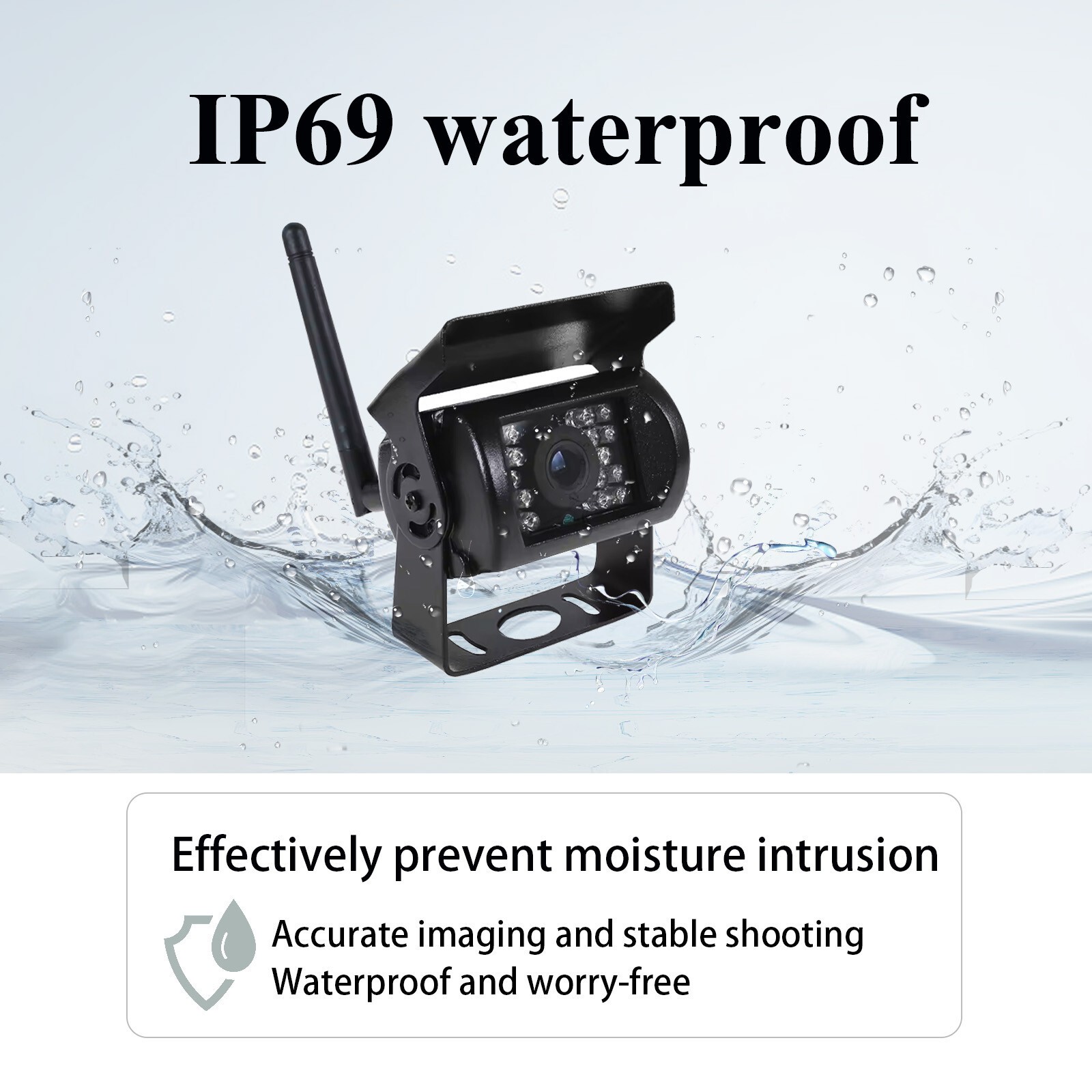 Digital Wireless Rear view Backup Camera 5" Car Monitor for Truck Camper Trailer