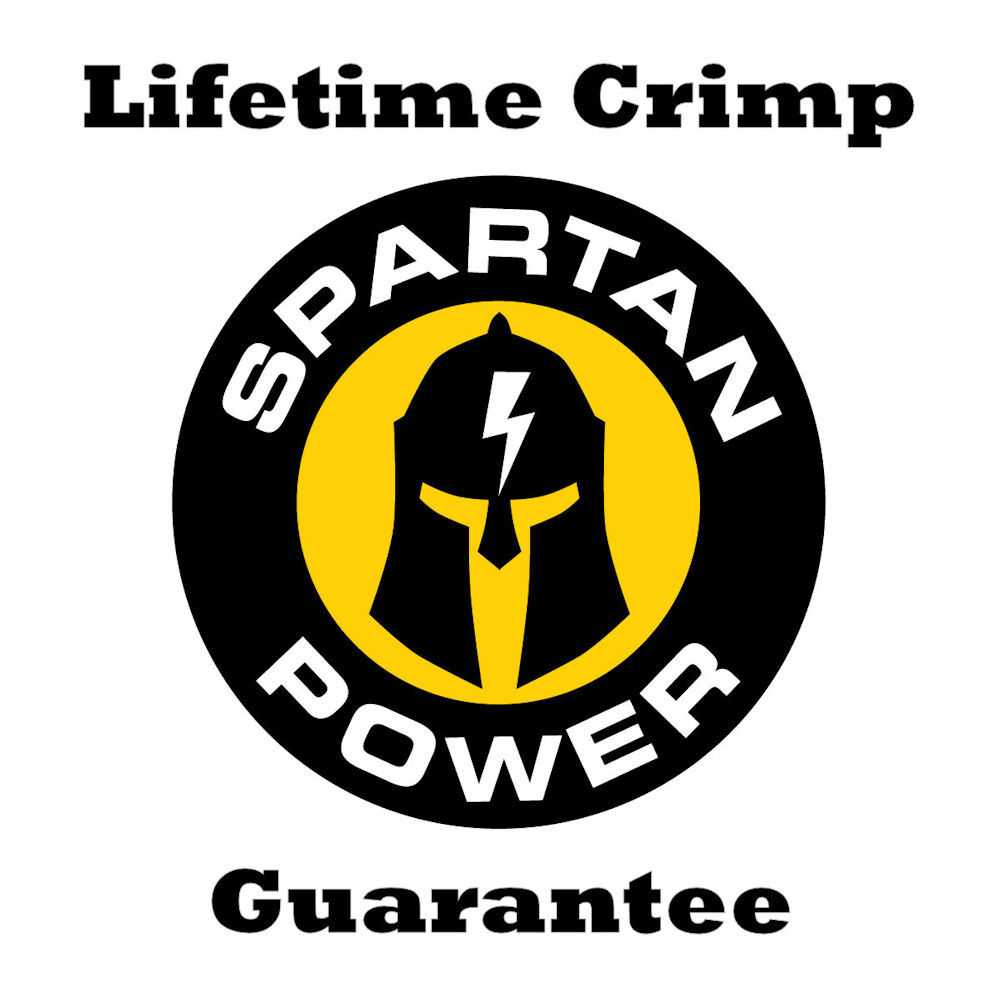 Spartan Power 4 AWG Battery Cables - Made in the USA! Terminated 5/16" or 3/8"