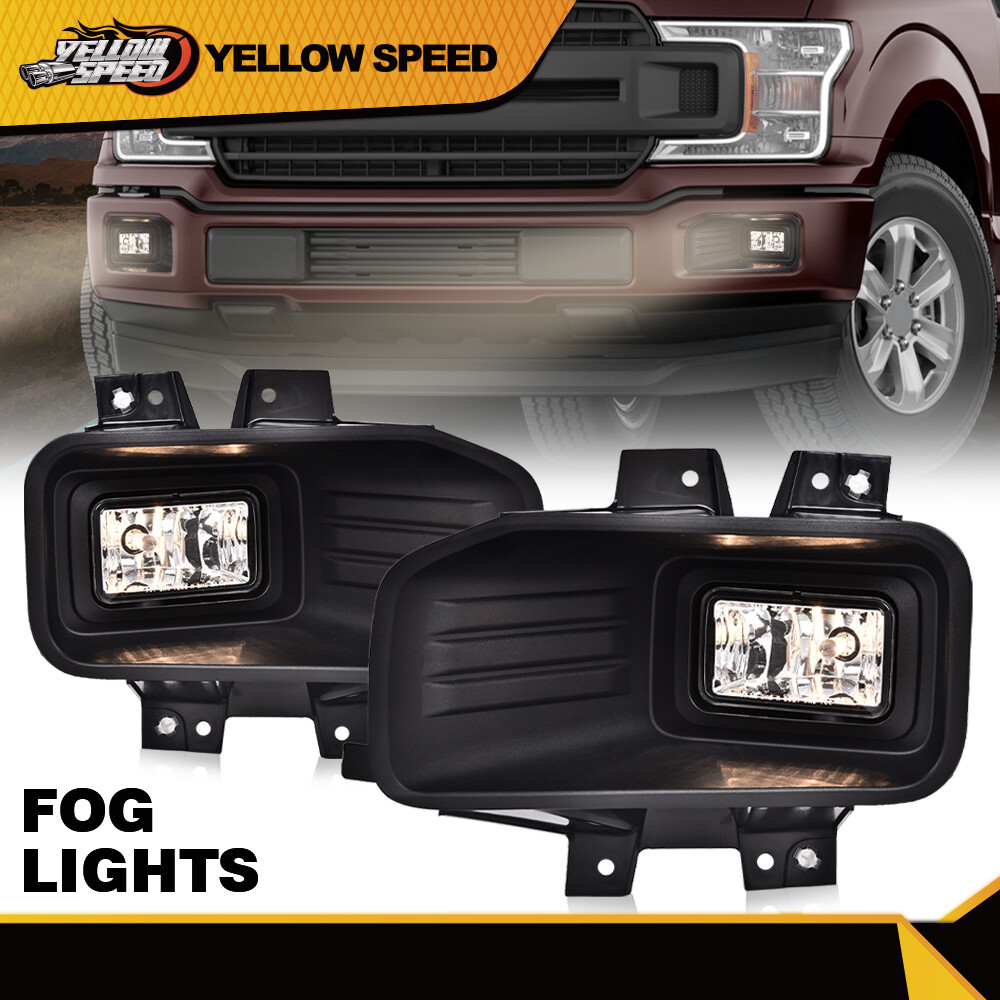 Fit For Ford F150 Pickup 18-20 Right Left Halogen Fog Lights Driving Lamps Pair
