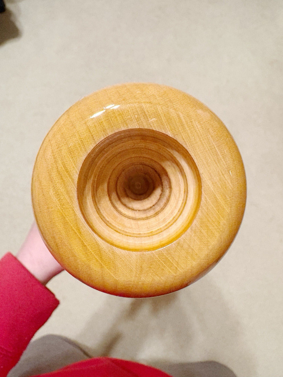 Hybrid Handle Maple Wood Baseball Bat 32.5in 29.5oz. Black / Pine Tar Look / Nat