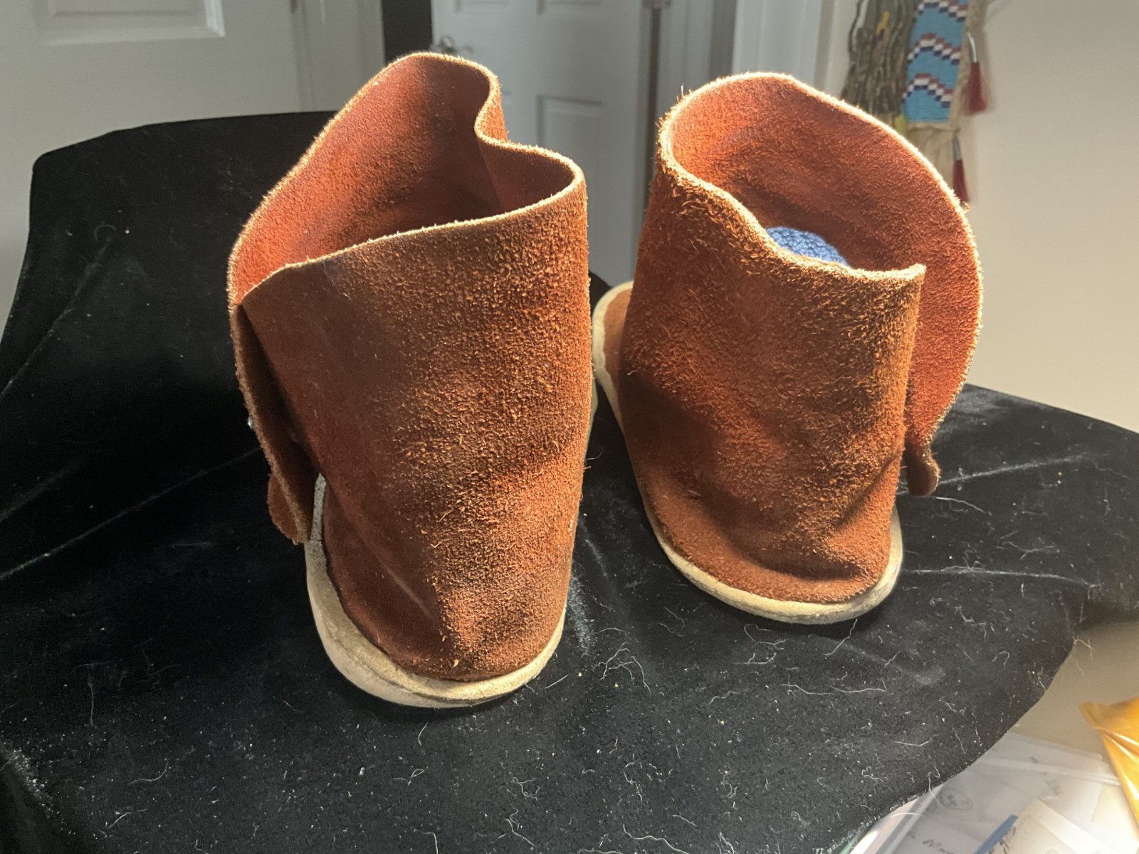 Original Kaibab Mocassins Traditional Navajo Style 1 Button. Man's Size 7