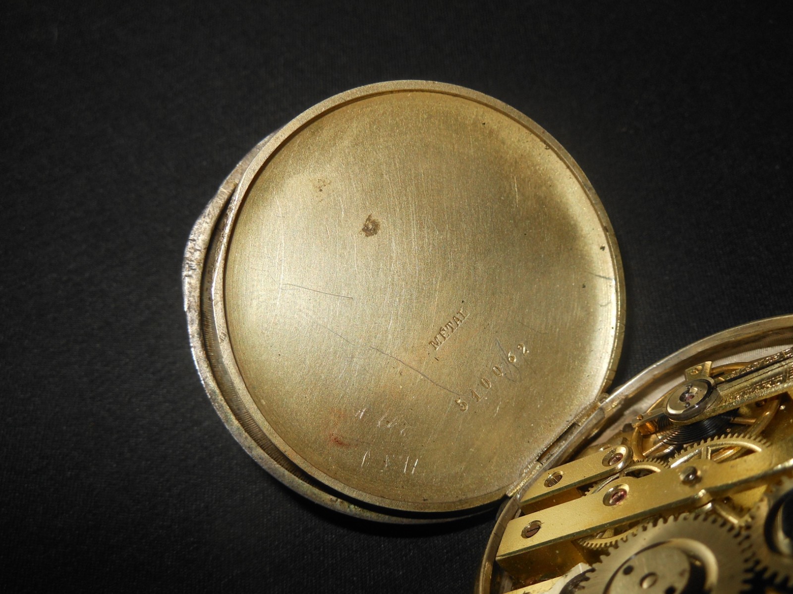 WW1 German Taschenuhr - CIVILIAN POCKET WATCH - .800 SILVER CASE - NICE!