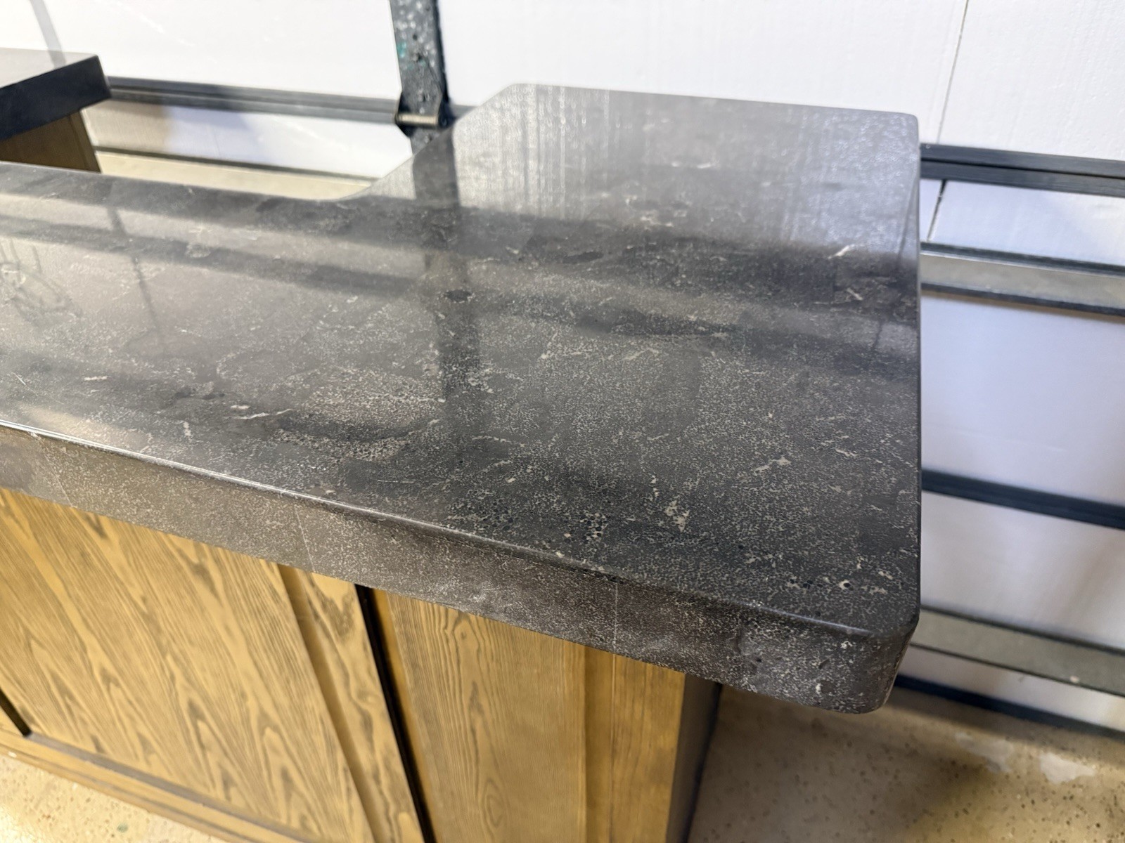 Montibello Bluestone Marble Pattern Home bar