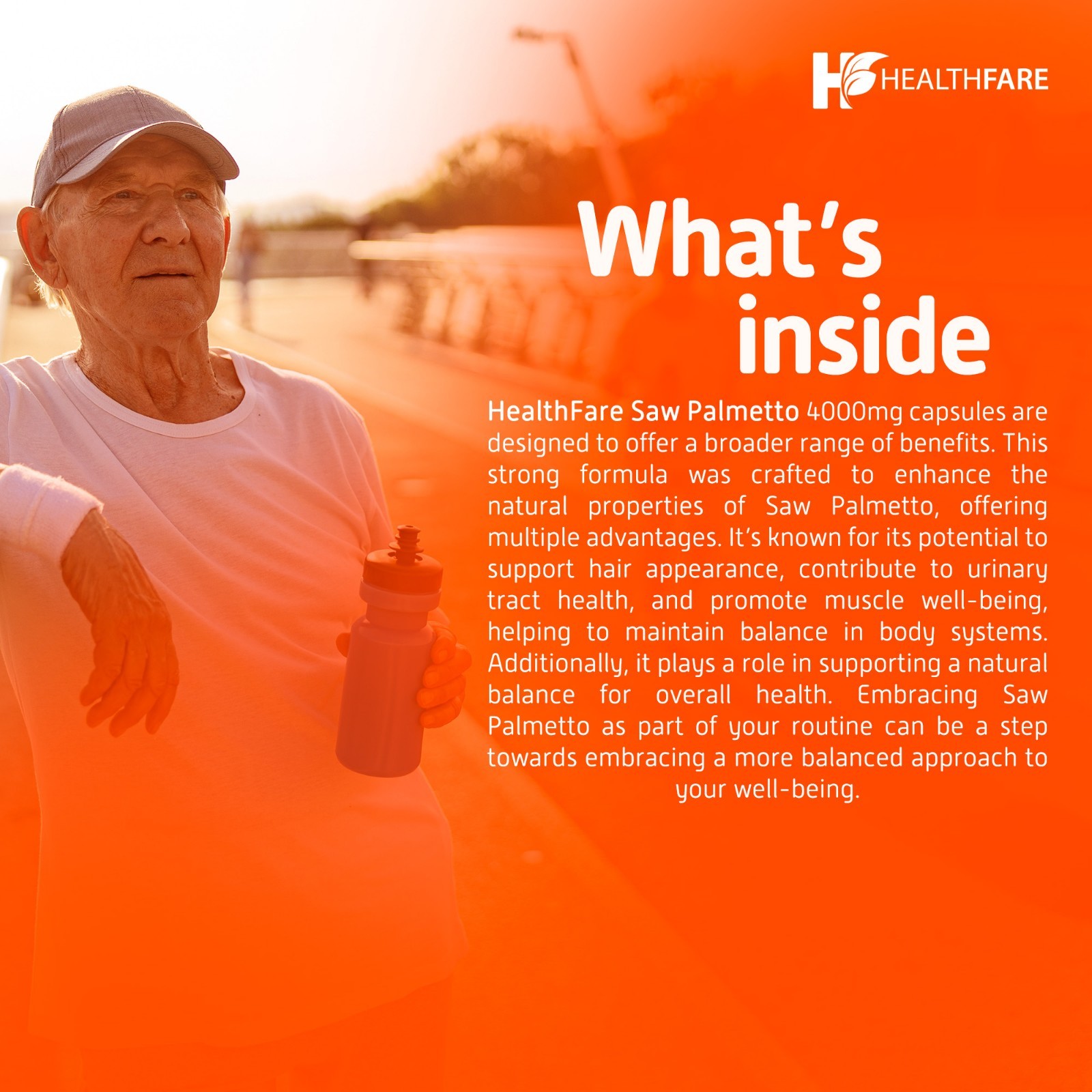 Healthfare Saw Palmetto Extract Capsules 4000mg Equivalent | 150 Capsules