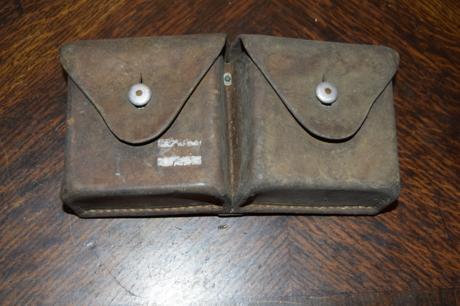 Vintage! Swiss Military 1954 Army Medic Leather Belt Pouch