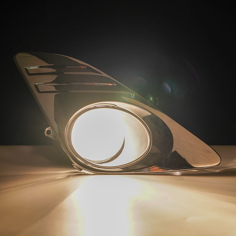 Clear Lens Fog Lights Lamps Chrome Cover Fits 2012 2013 2014 Toyota Camry Pair