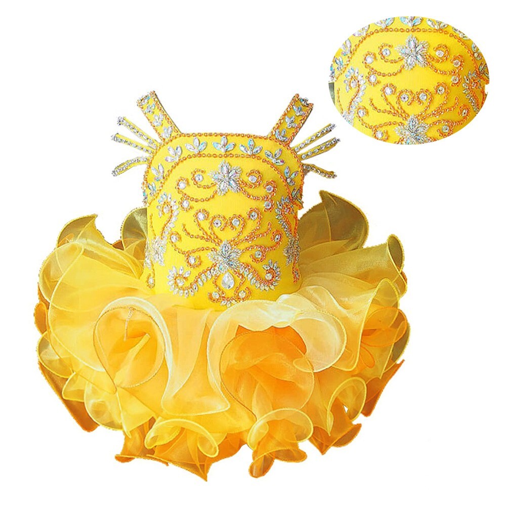 Jenniferwu New Born Baby Girls Short Cupcake  Pageant Dresses Princess Dress