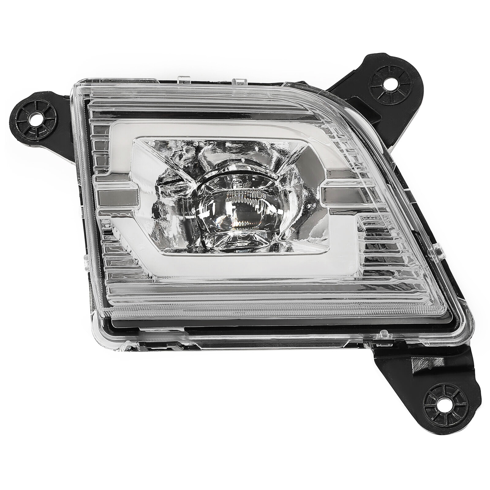 Pair Fog Lights Clear LED DRL w/ Wiring For 2019-2021 2022 Chevy Silverado 1500