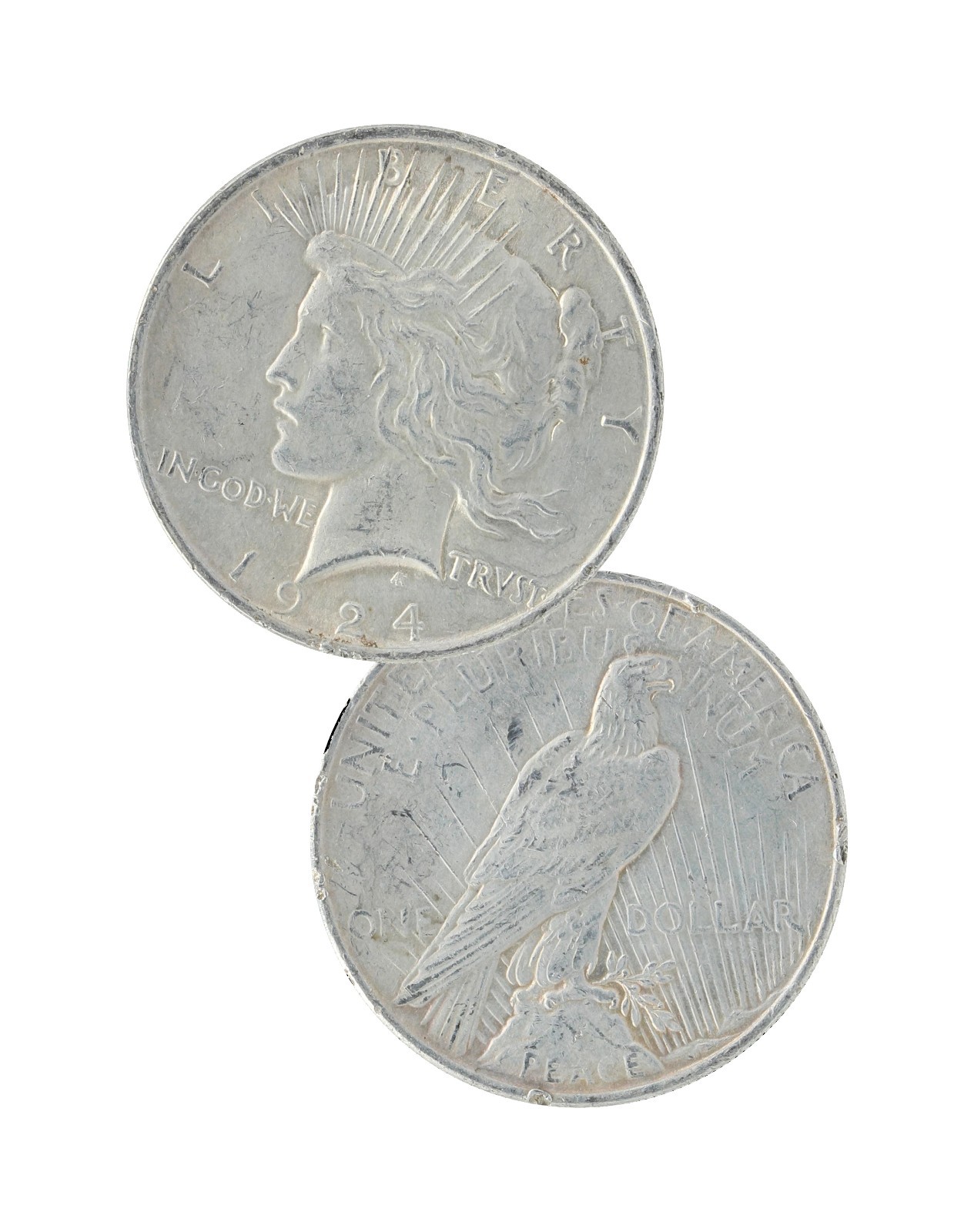 Silver Peace Dollar Cull 1922-1935 Lot of 5 S$1 Coins