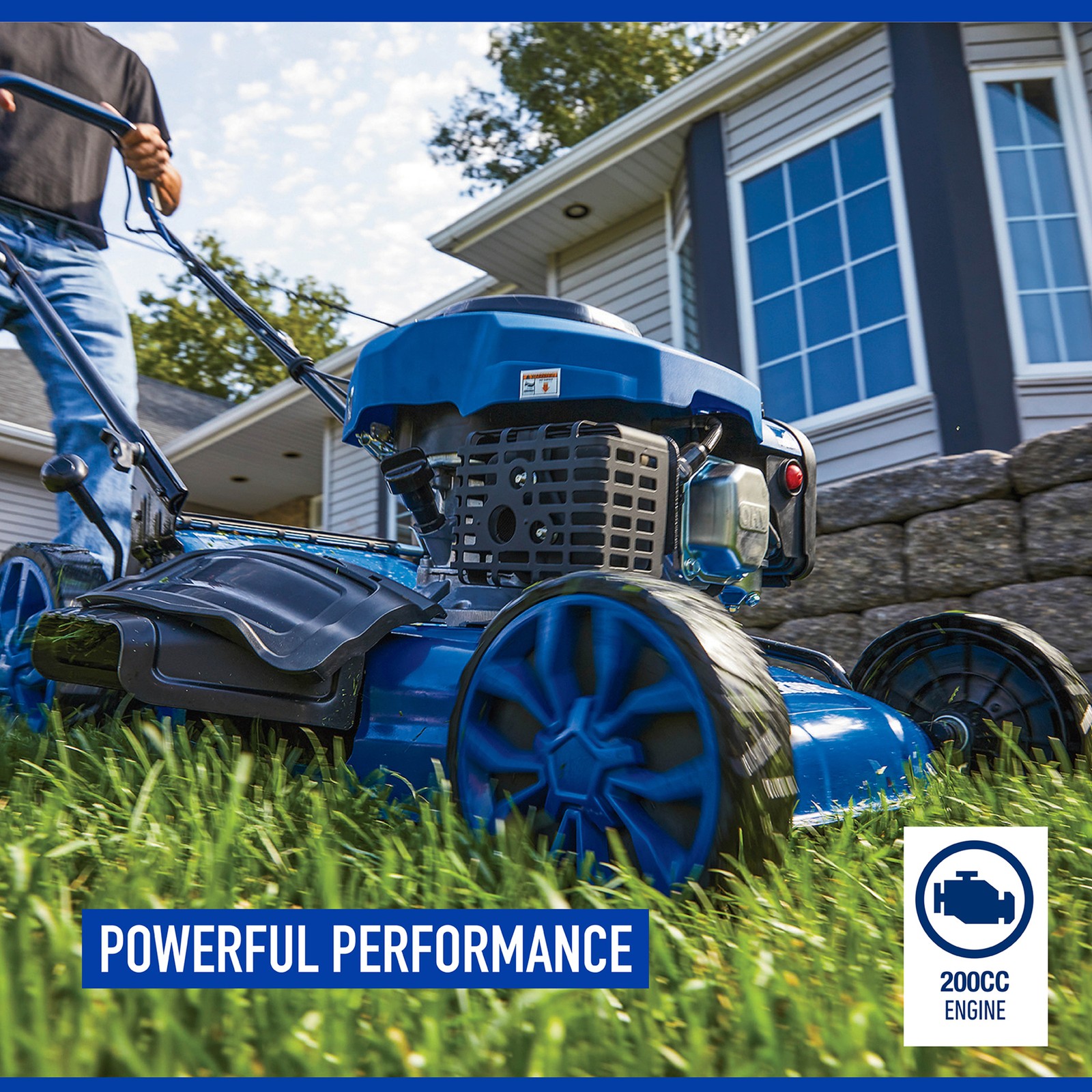 Powerhorse 21in. 3-in-1 Self-Propelled Gas Lawn Mower, 200cc Engine