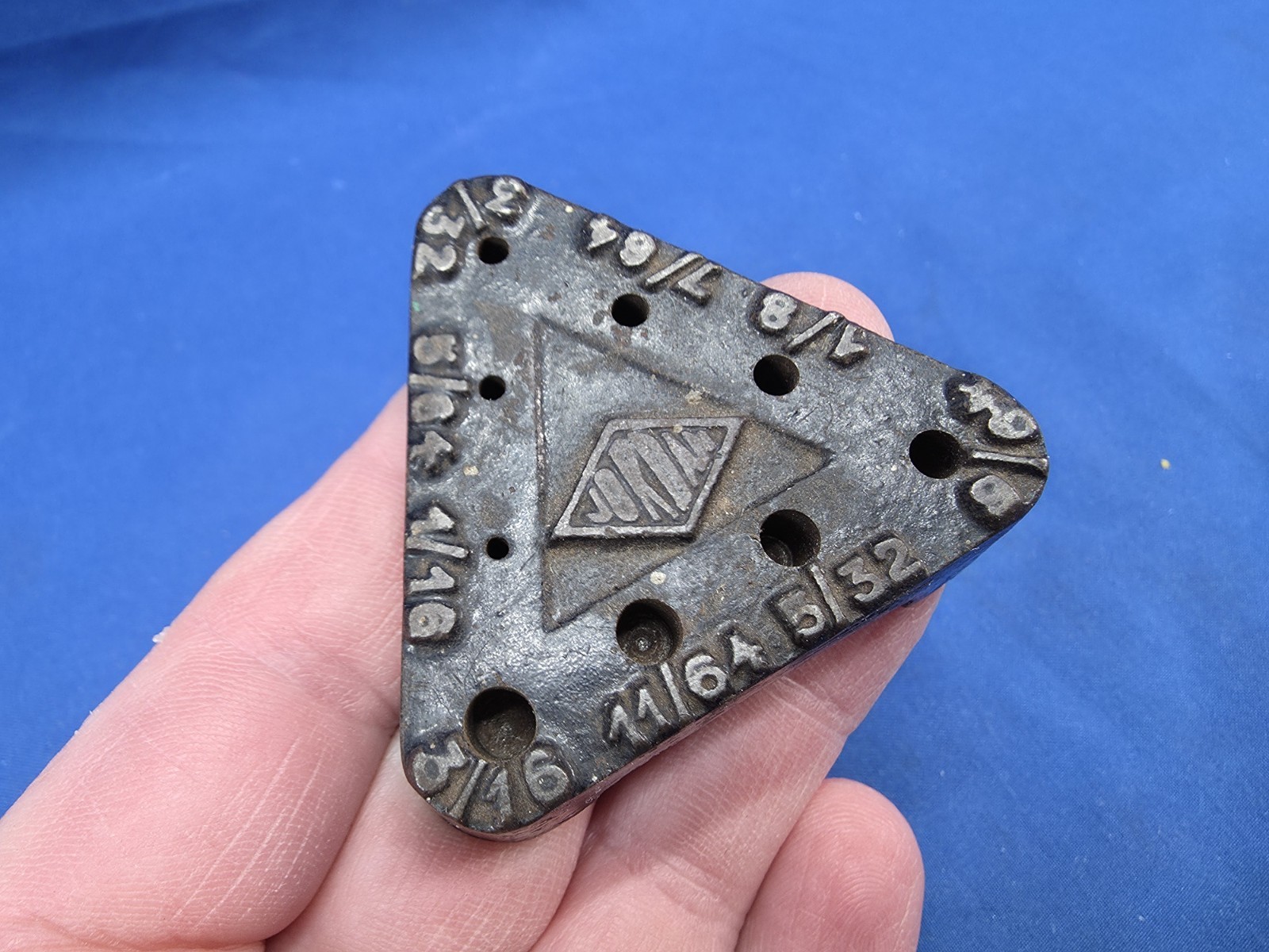 Very Small Vintage Jordan 9 Hole US Standard Drill Bit Index Bit Holder Germany