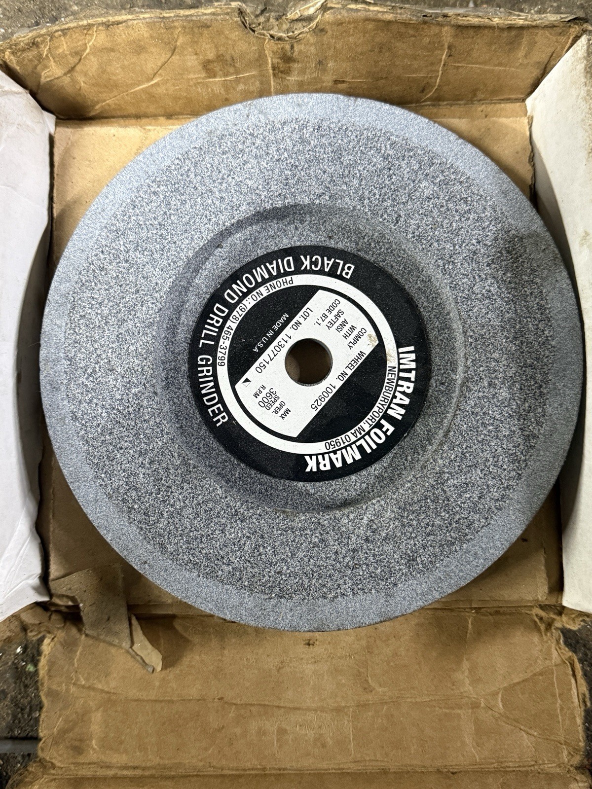 Black Diamond Drill Sharpener / Grinder  Replacement Wheel For Older Models